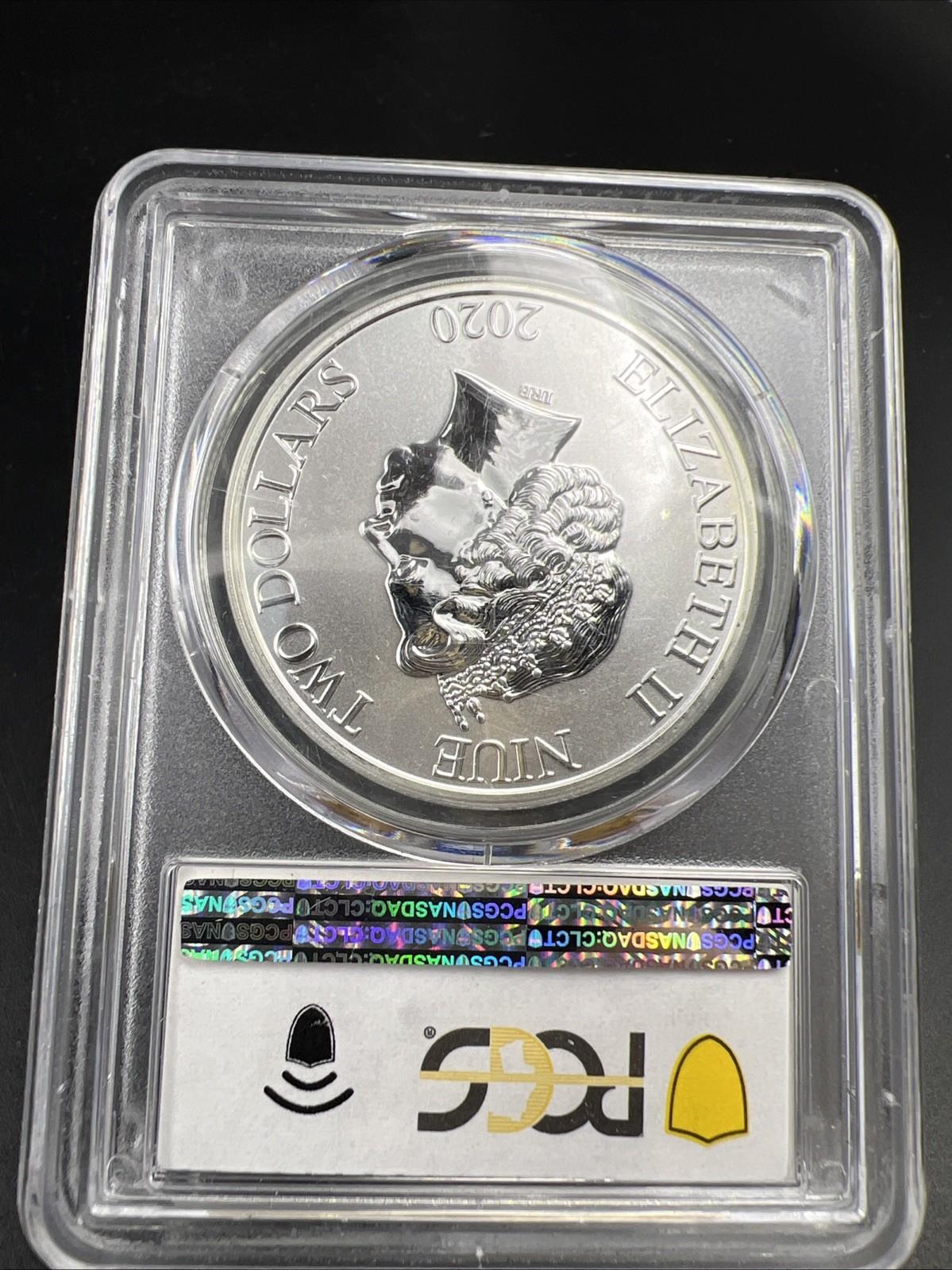 2020 Nieu Star Wars Darth Vader MS69 1 Oz Silver Coin PCGS #120