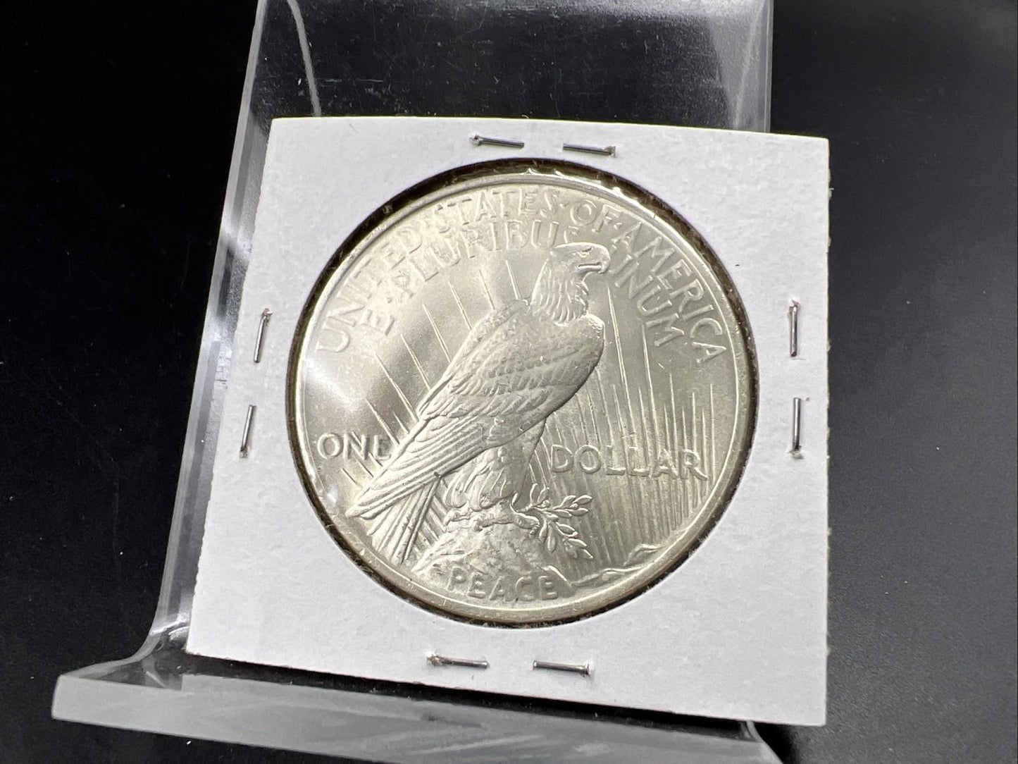 1923 P $1 Peace Silver Dollar Coin Planchet Flaw Error UNC