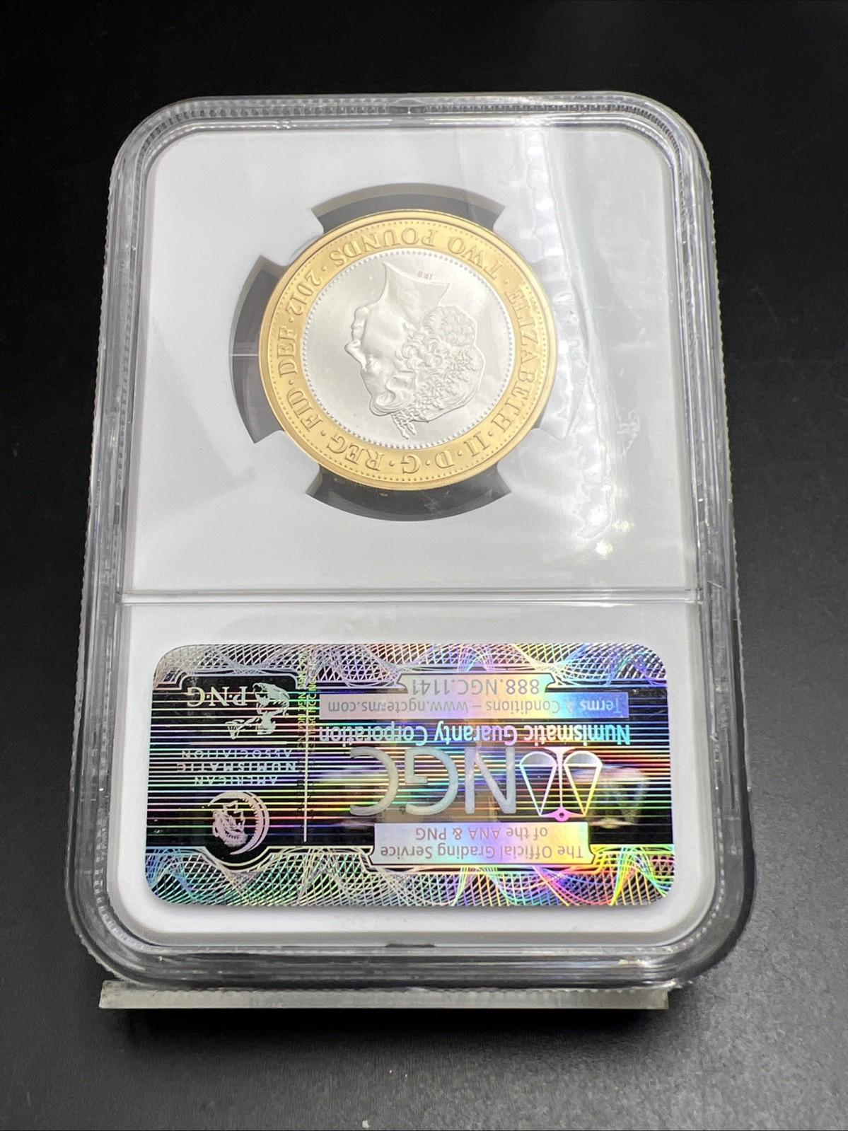 2012 Rio Olympics Piefort 2 Pounds NGC PF70 UCAM Royal Mint First 150 Struck