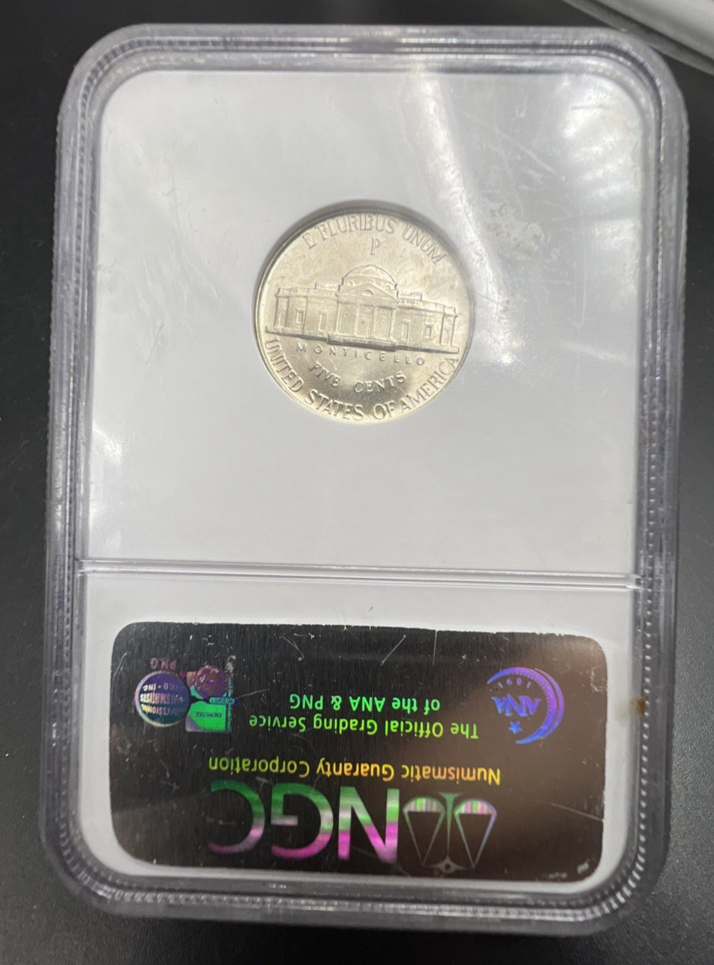 1944 P 5c 35% Silver War Nickel Jefferson NGC MS66 Gem BU Certified #012