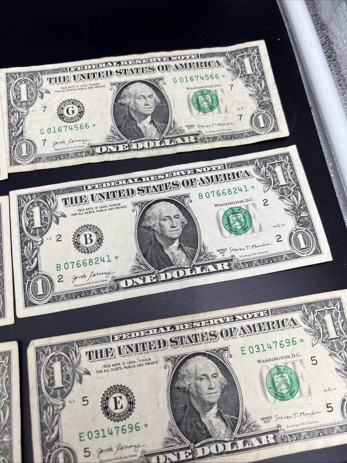 Lot of 12 2013 2017 * Star FRN Federal Reserve Notes G-F Circ Conditions #864