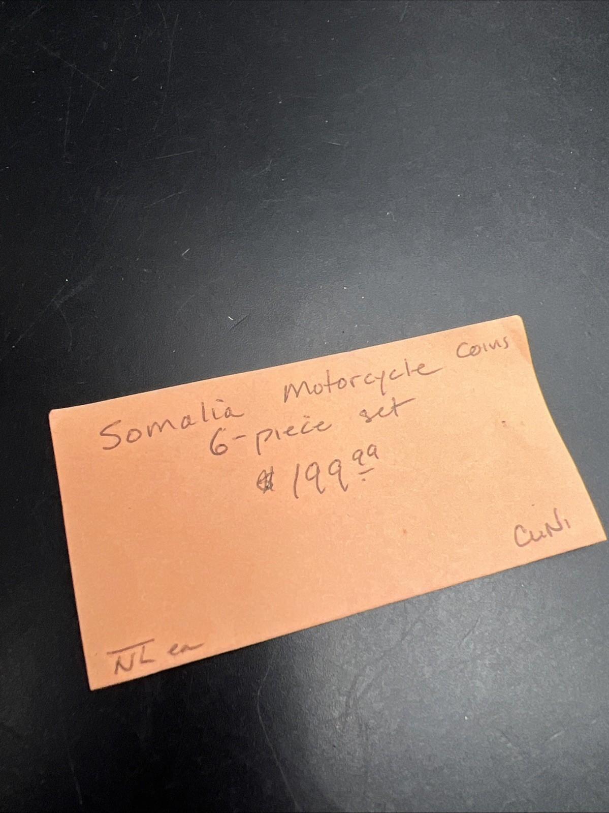 6 Piece Variety Set Harley Davidson Somalia Dollar Coins UNC