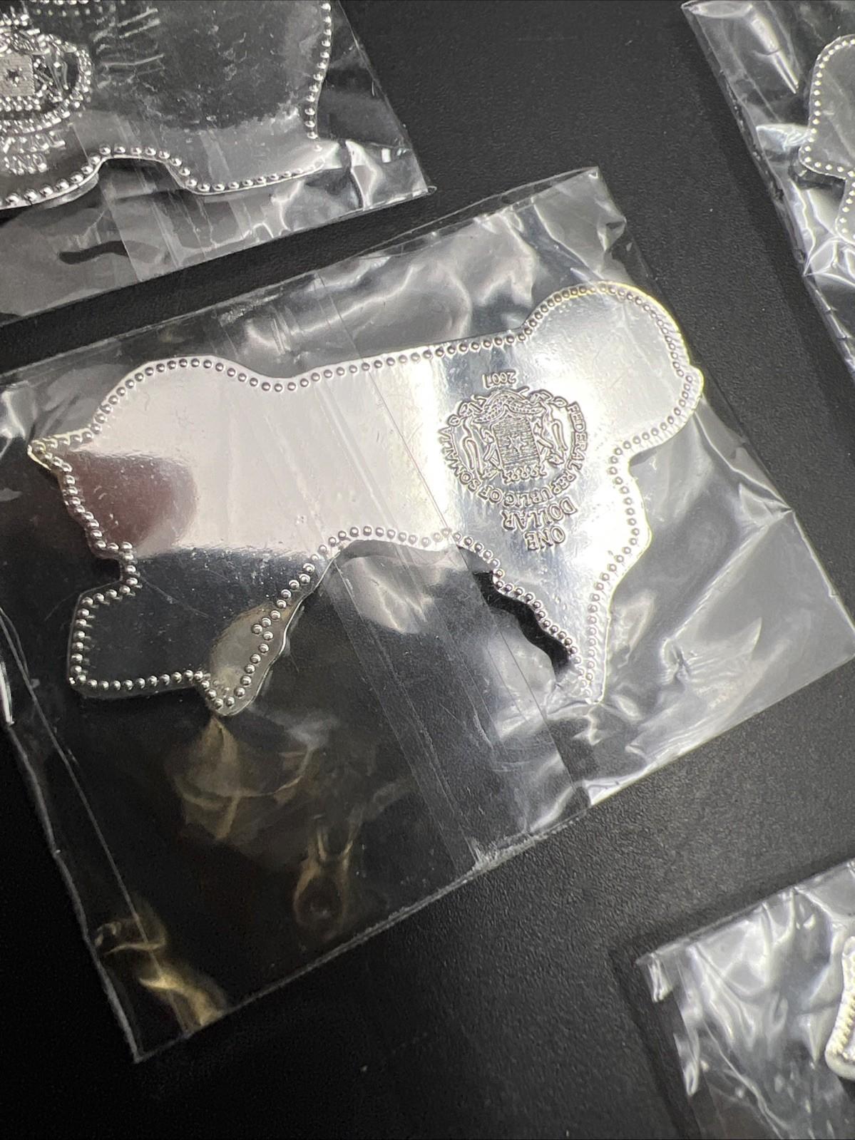 6 Piece Variety Set Harley Davidson Somalia Dollar Coins UNC