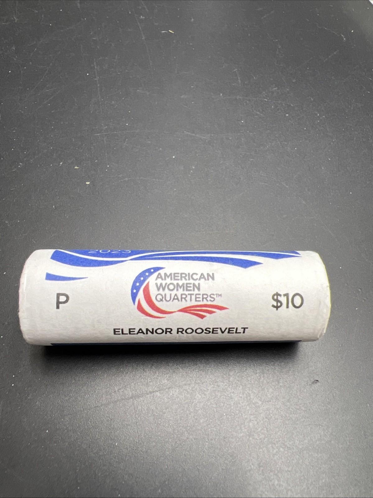 2023 P Elanor Roosevelt Quarter 40 Coin BU UNC Roll US Mint Certified