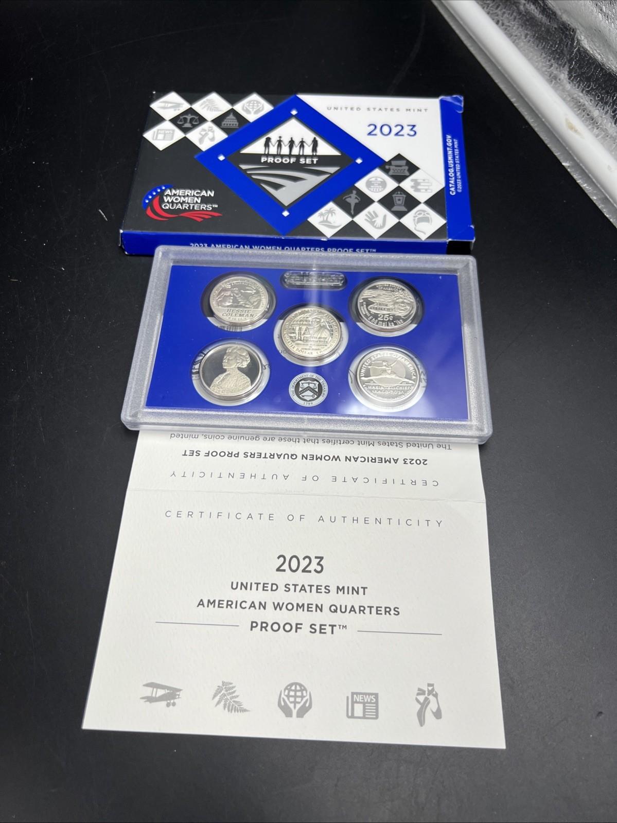 2023 S 5 Coin Clad Women’s Quarters Proof Set US Mint OGP