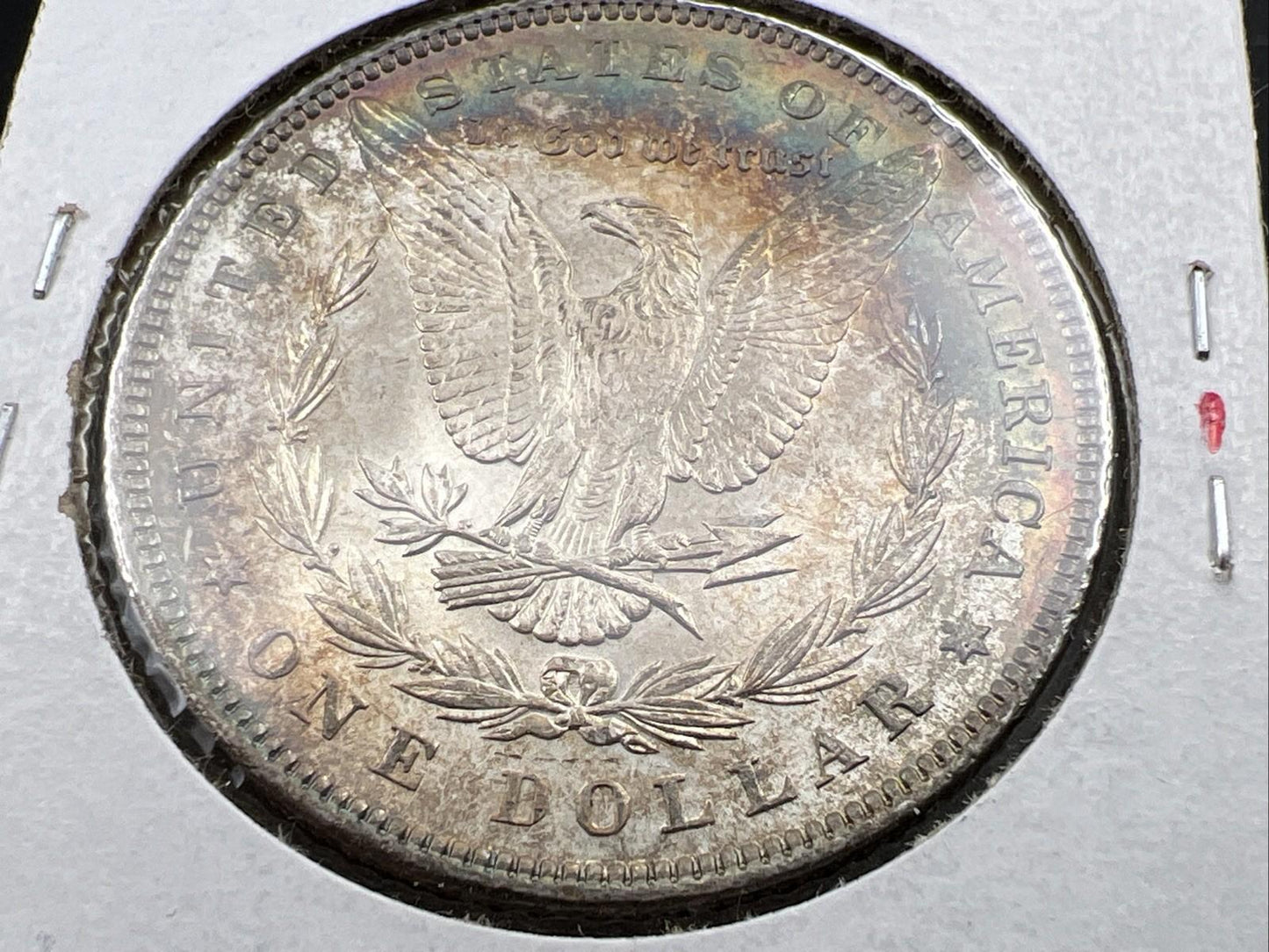 1898 P $1 Morgan Silver Dollar Coin Choice AU About unc neat toning toner