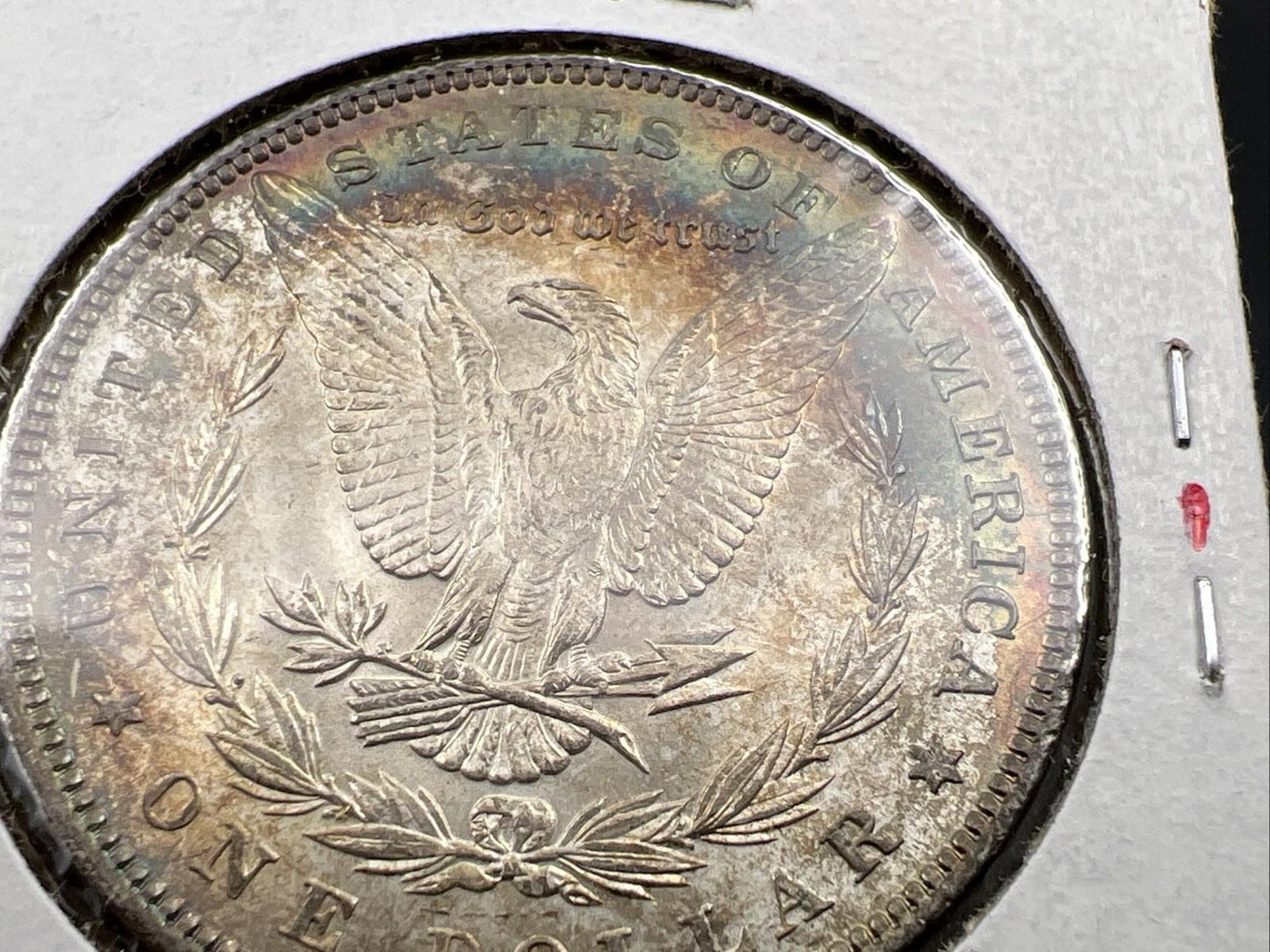 1898 P $1 Morgan Silver Dollar Coin Choice AU About unc neat toning toner