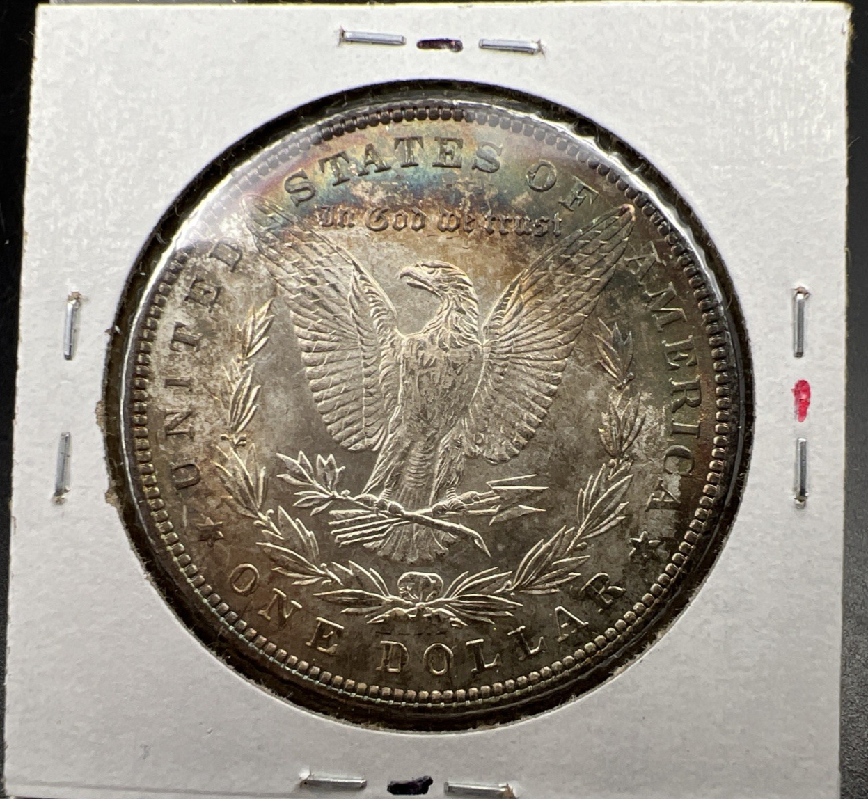 1898 P $1 Morgan Silver Dollar Coin Choice AU About unc neat toning toner