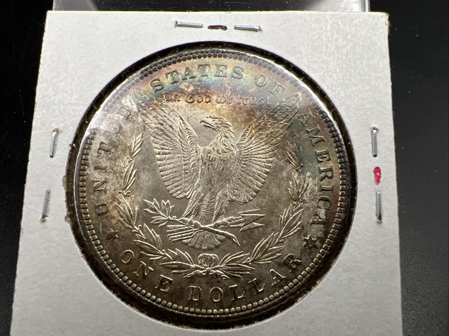 1898 P $1 Morgan Silver Dollar Coin Choice AU About unc neat toning toner
