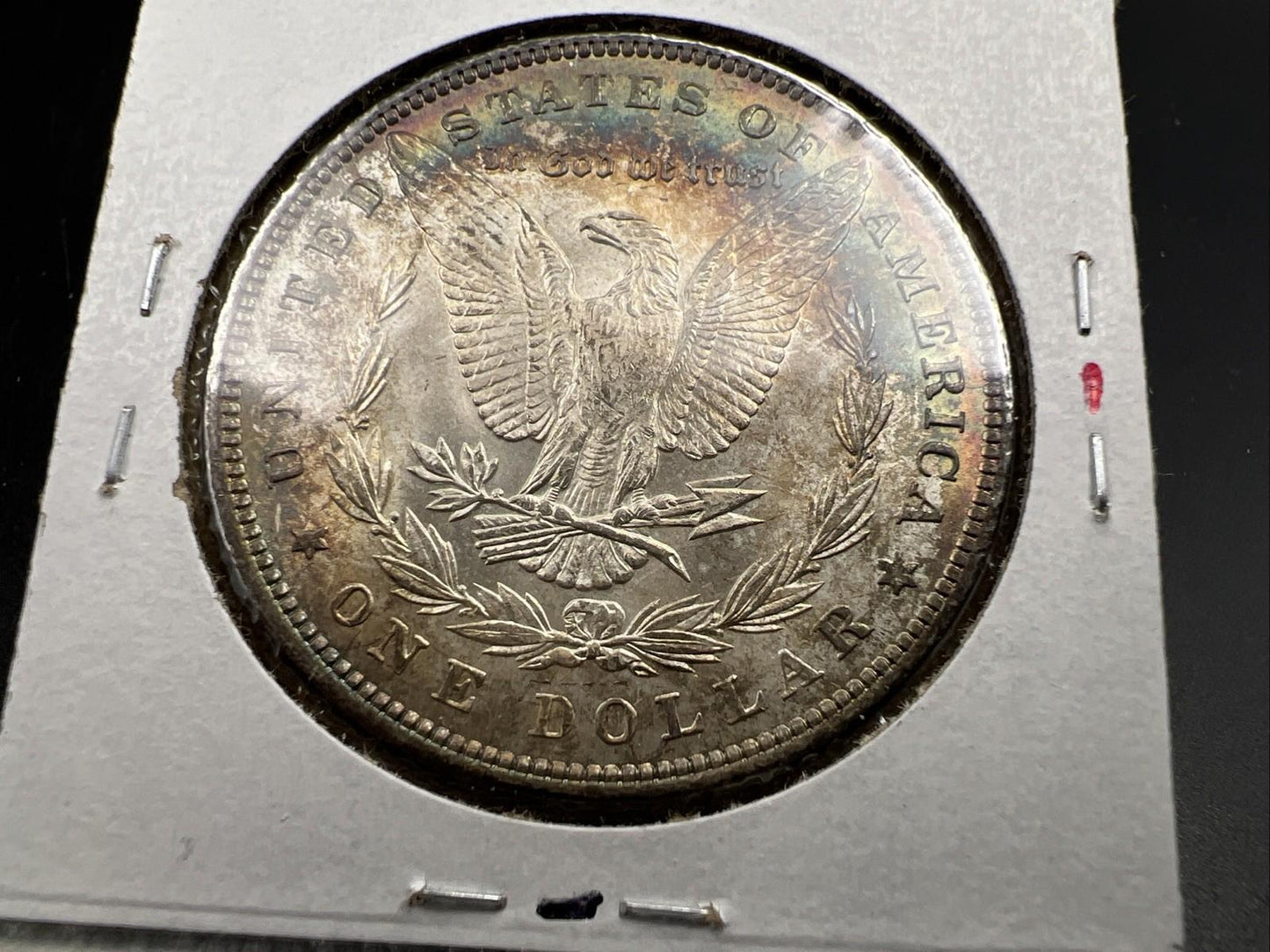1898 P $1 Morgan Silver Dollar Coin Choice AU About unc neat toning toner