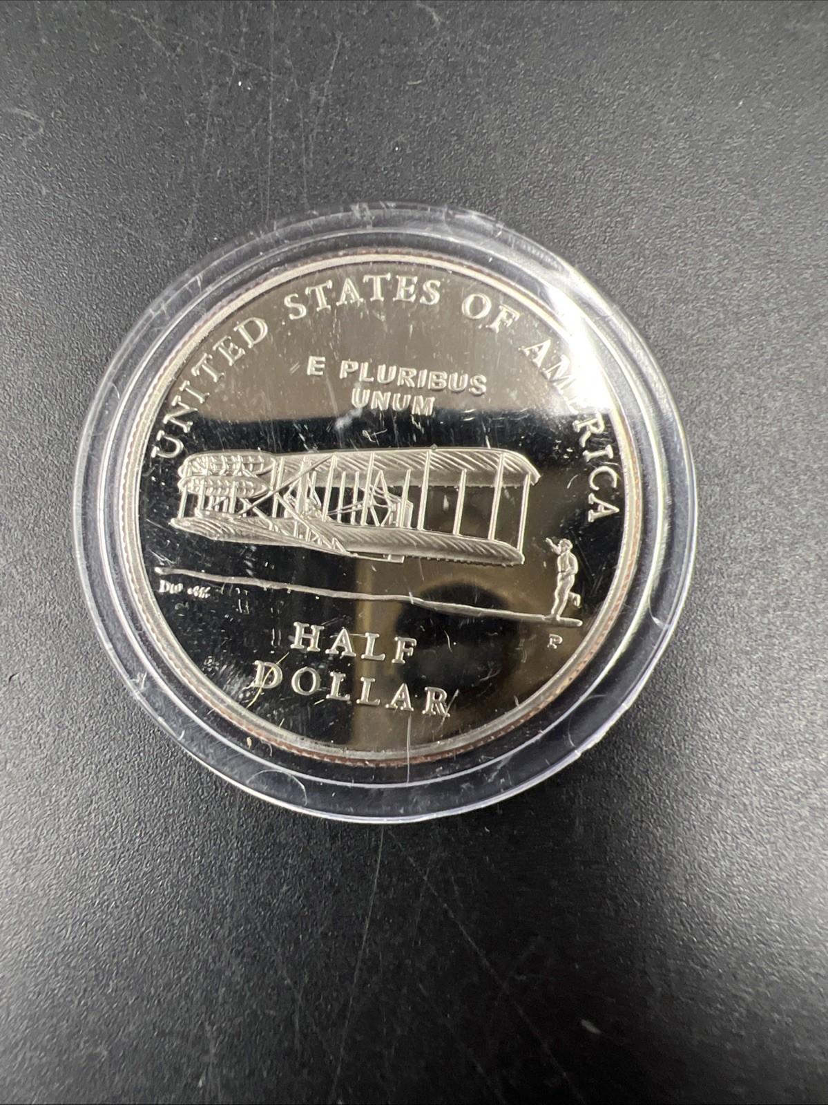 2003 P First Flight Wright Brothers Half Dollar Coin Gem Proof in used Capsule