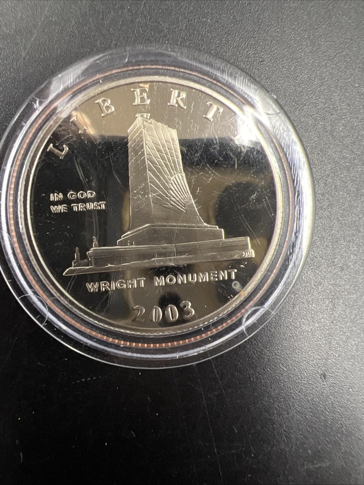 2003 P First Flight Wright Brothers Half Dollar Coin Gem Proof in used Capsule