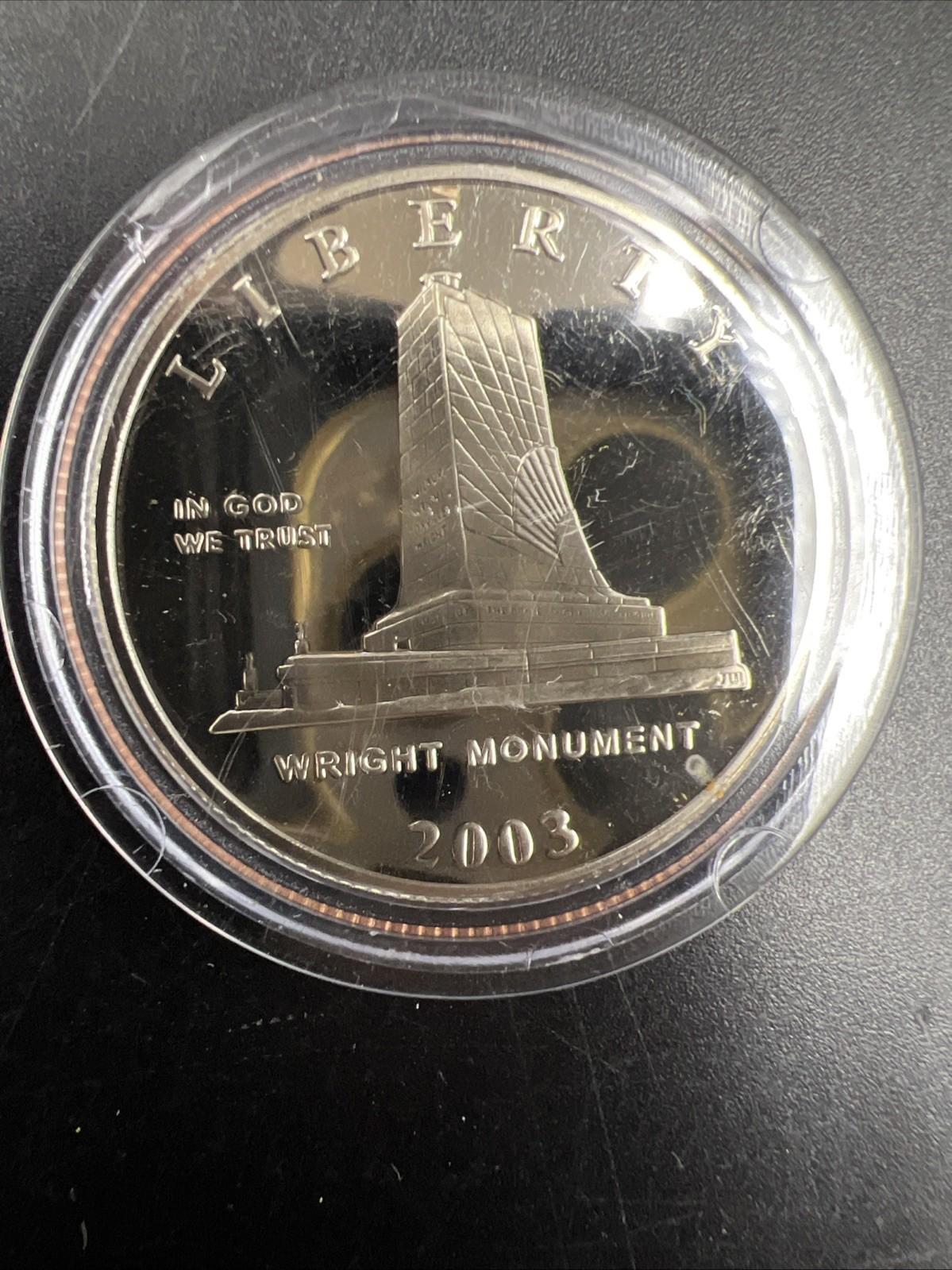 2003 P First Flight Wright Brothers Half Dollar Coin Gem Proof in used Capsule