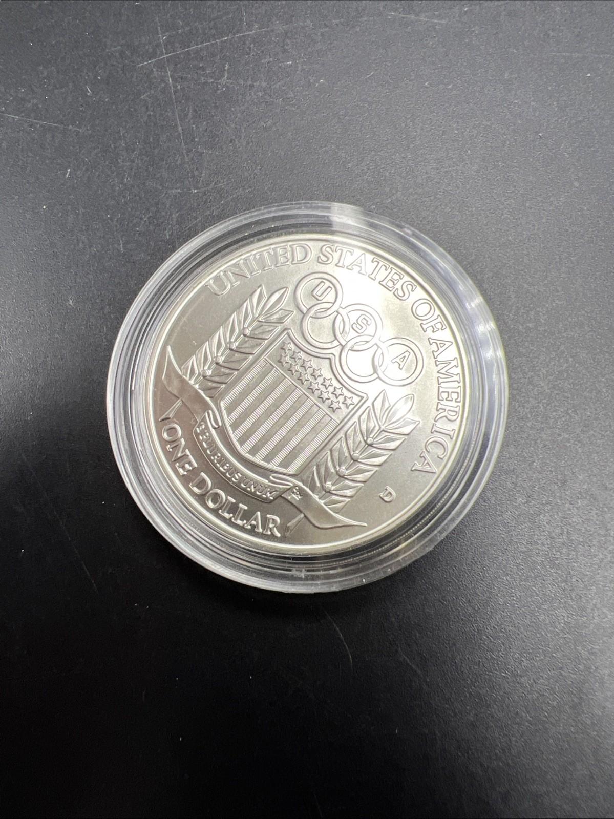 1992 Nolan Ryan MLB Baseball US Commemorative Silver Dollar Coin Gem BU UNC