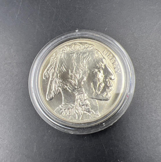 2001 D Buffalo Commemorative Silver Dollar Coin Gem BU SK#A