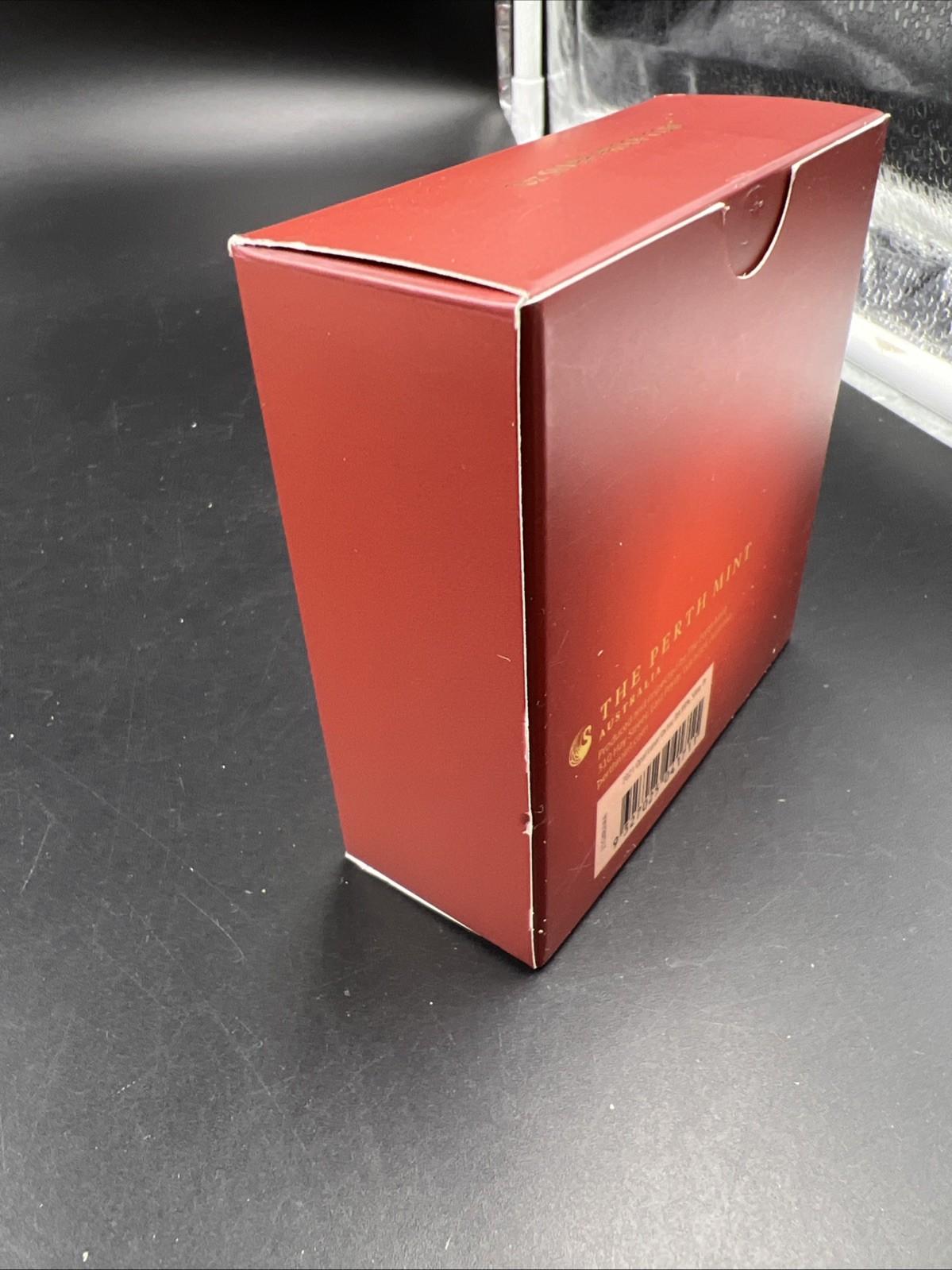 2021 Australia Opal Series Lunar Year of OX 1oz Silver Proof $1 Coin - Used Box