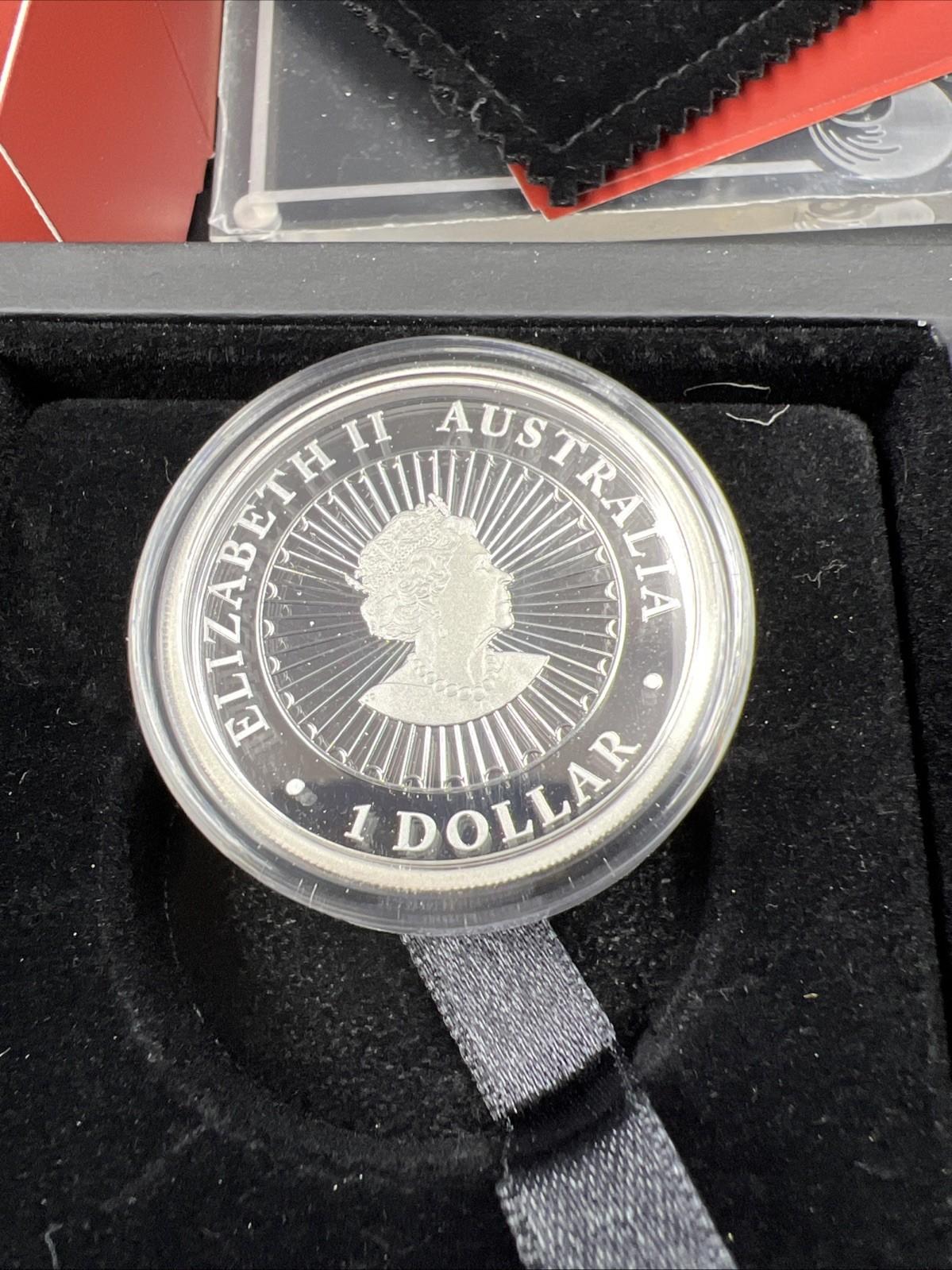 2021 Australia Opal Series Lunar Year of OX 1oz Silver Proof $1 Coin - Used Box