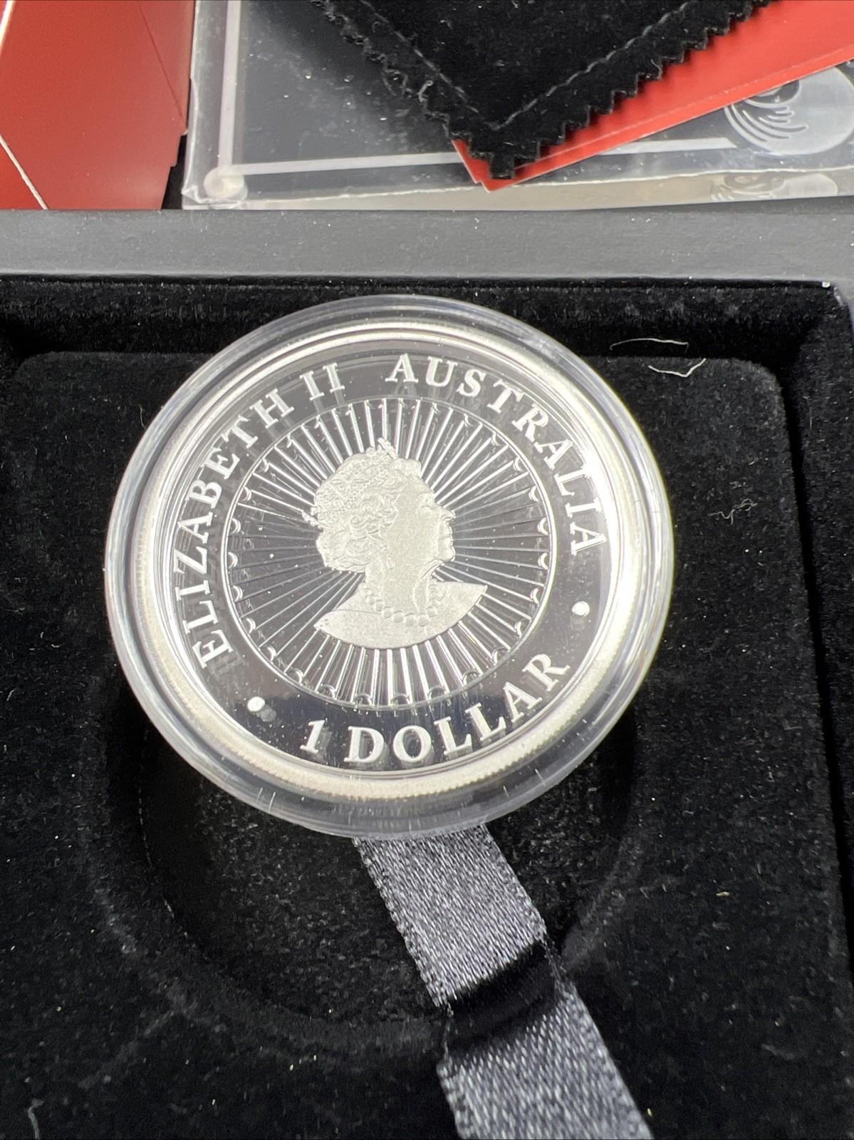 2021 Australia Opal Series Lunar Year of OX 1oz Silver Proof $1 Coin - Used Box