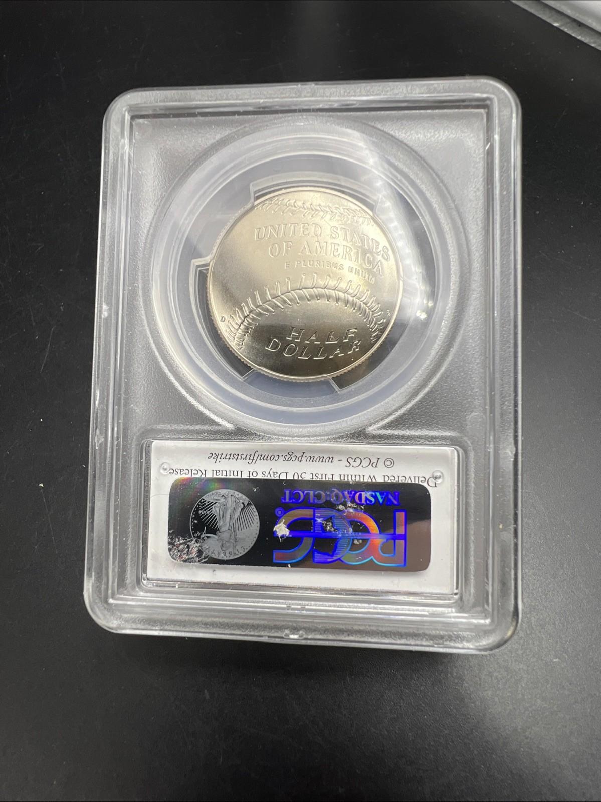 2014 D MLB Baseball US Commemorative Copper Nickel Half Dollar MS69 PCGS