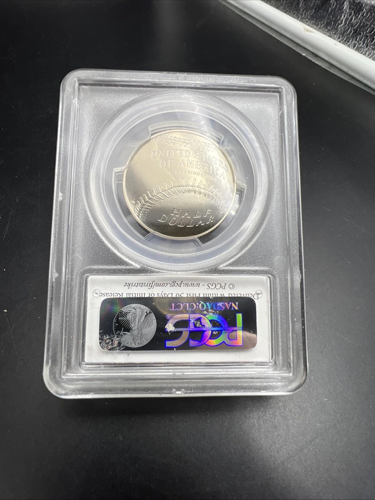 2014 D MLB Baseball US Commemorative Copper Nickel Half Dollar MS69 PCGS