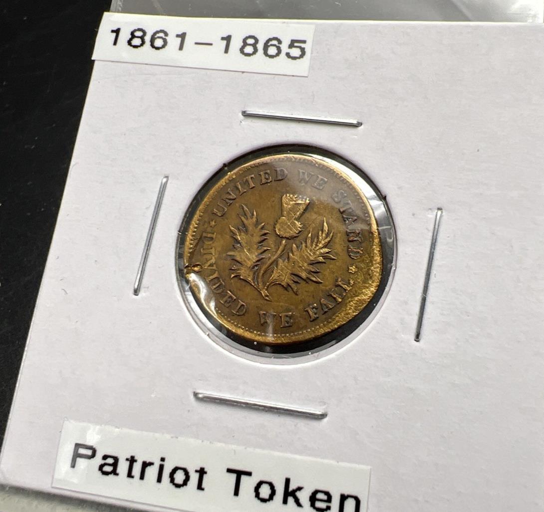 1861-1865 Pittsburgh Dry Goods Civil War Token VF Details Damaged