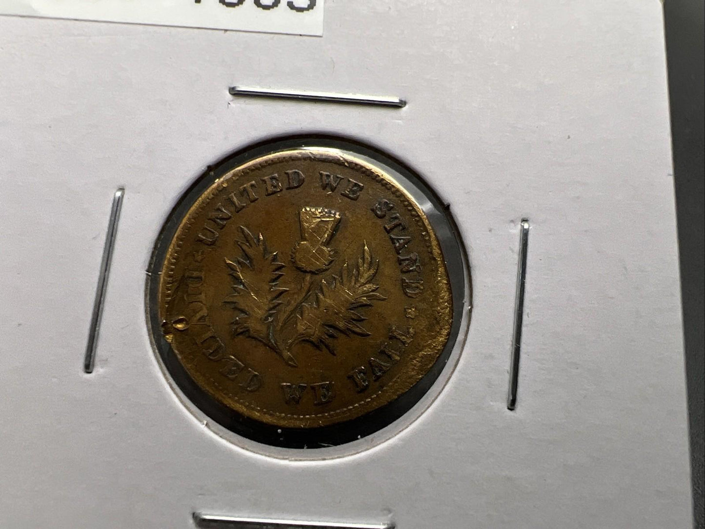 1861-1865 Pittsburgh Dry Goods Civil War Token VF Details Damaged