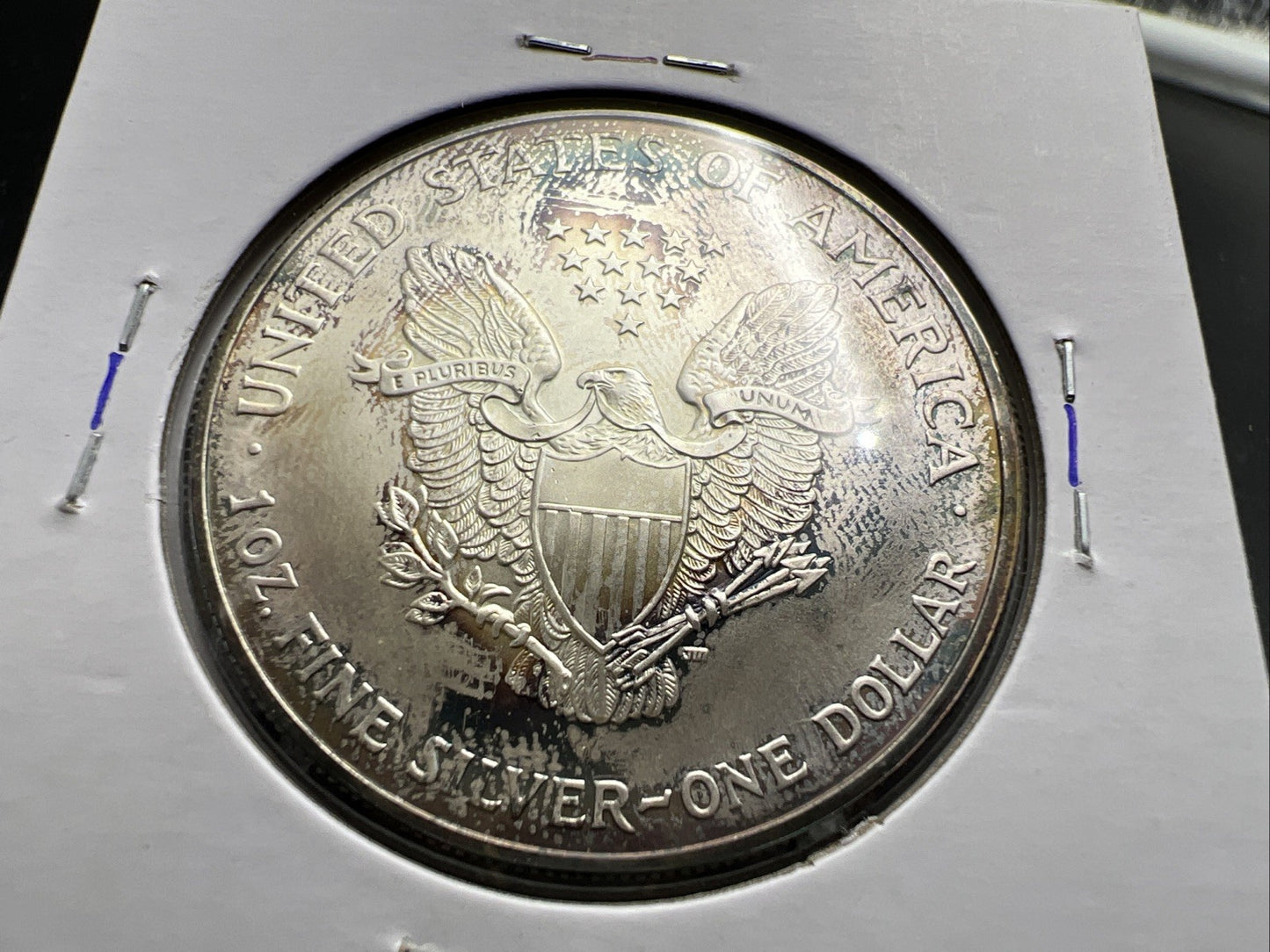 2005 1 OZ American Silver Eagle GEM BU Unc .999 Neat Toning Toner SK#1a