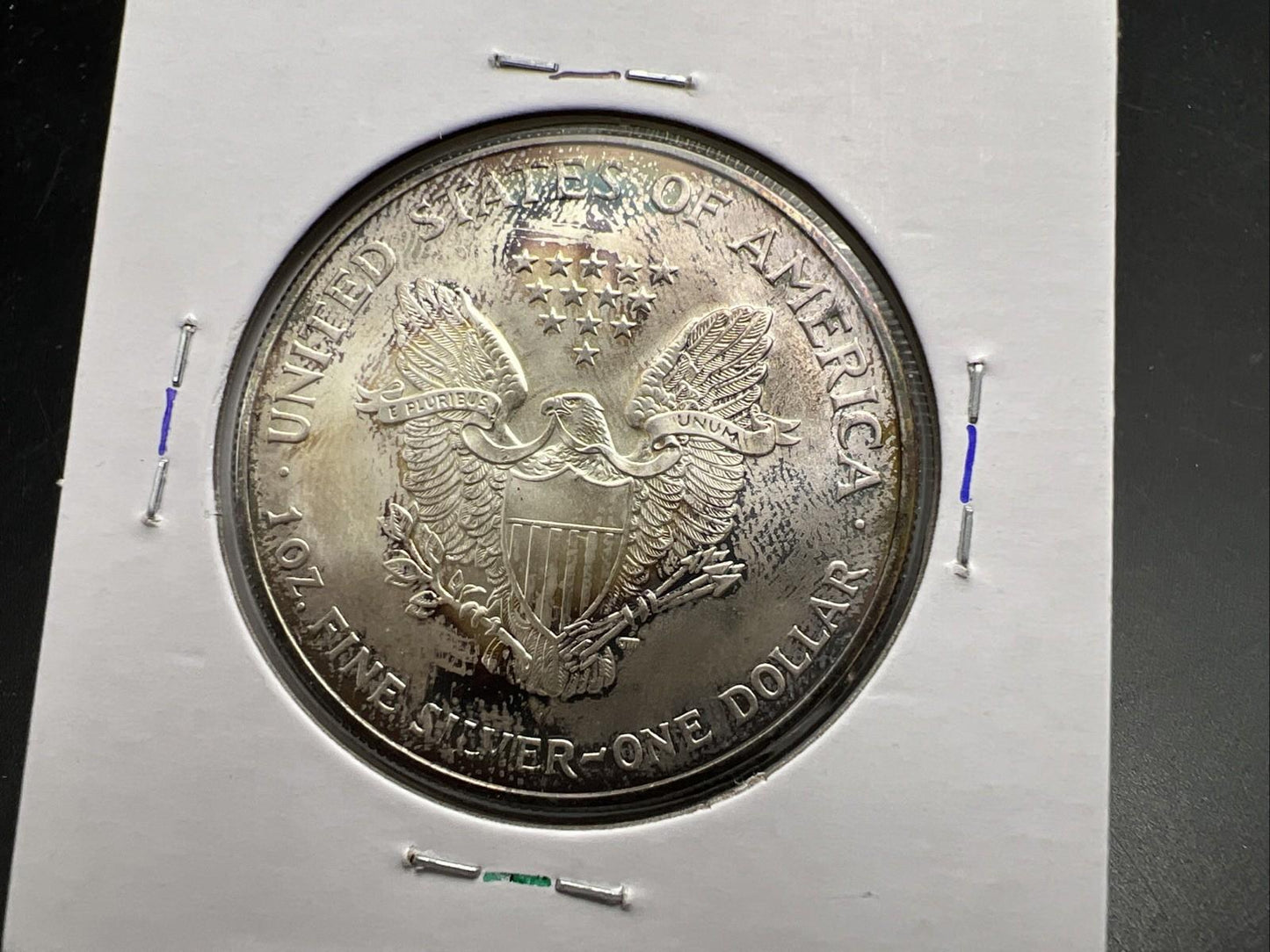 2005 1 OZ American Silver Eagle GEM BU Unc .999 Neat Toning Toner SK#1a