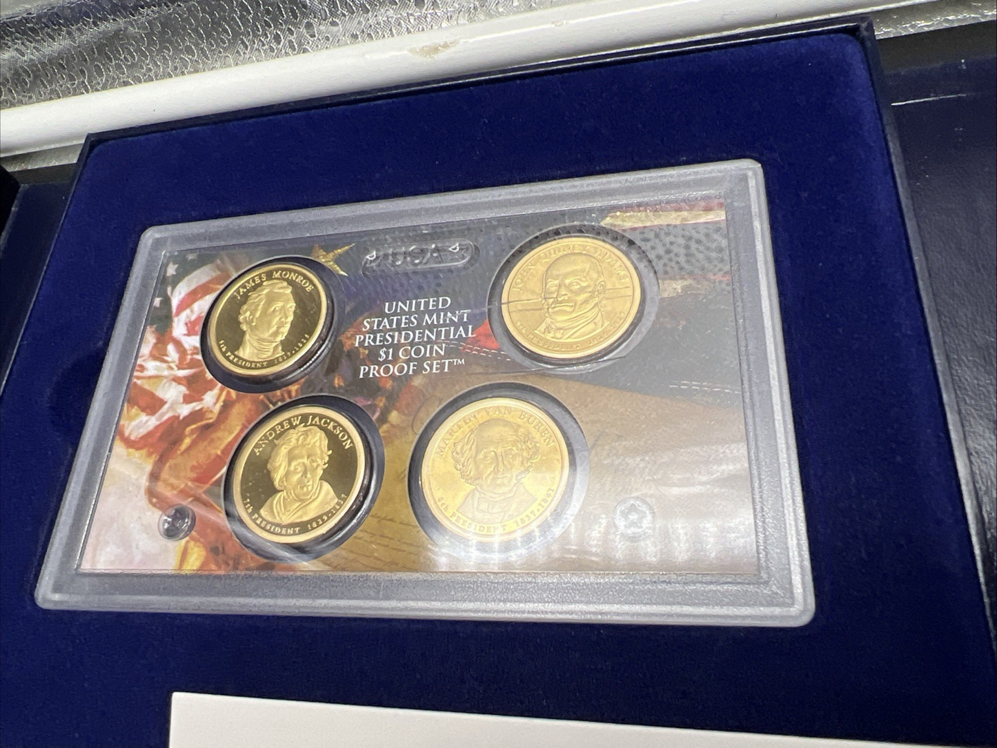 2008 S US Mint Clad Proof Set Cracked Case In Display Album Box