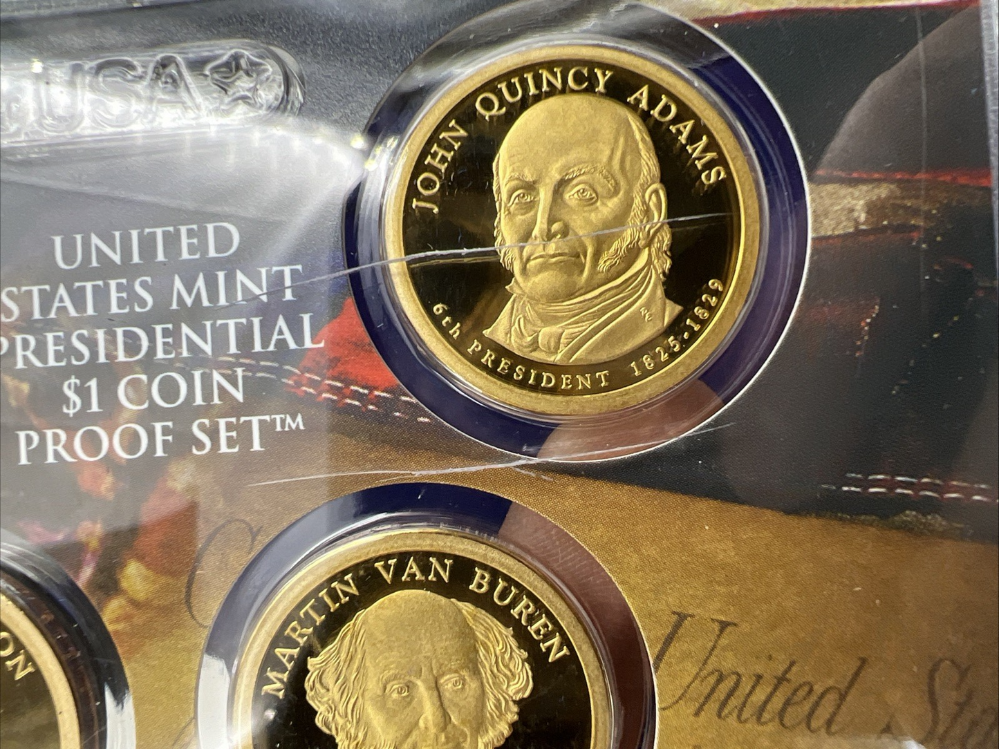 2008 S US Mint Clad Proof Set Cracked Case In Display Album Box