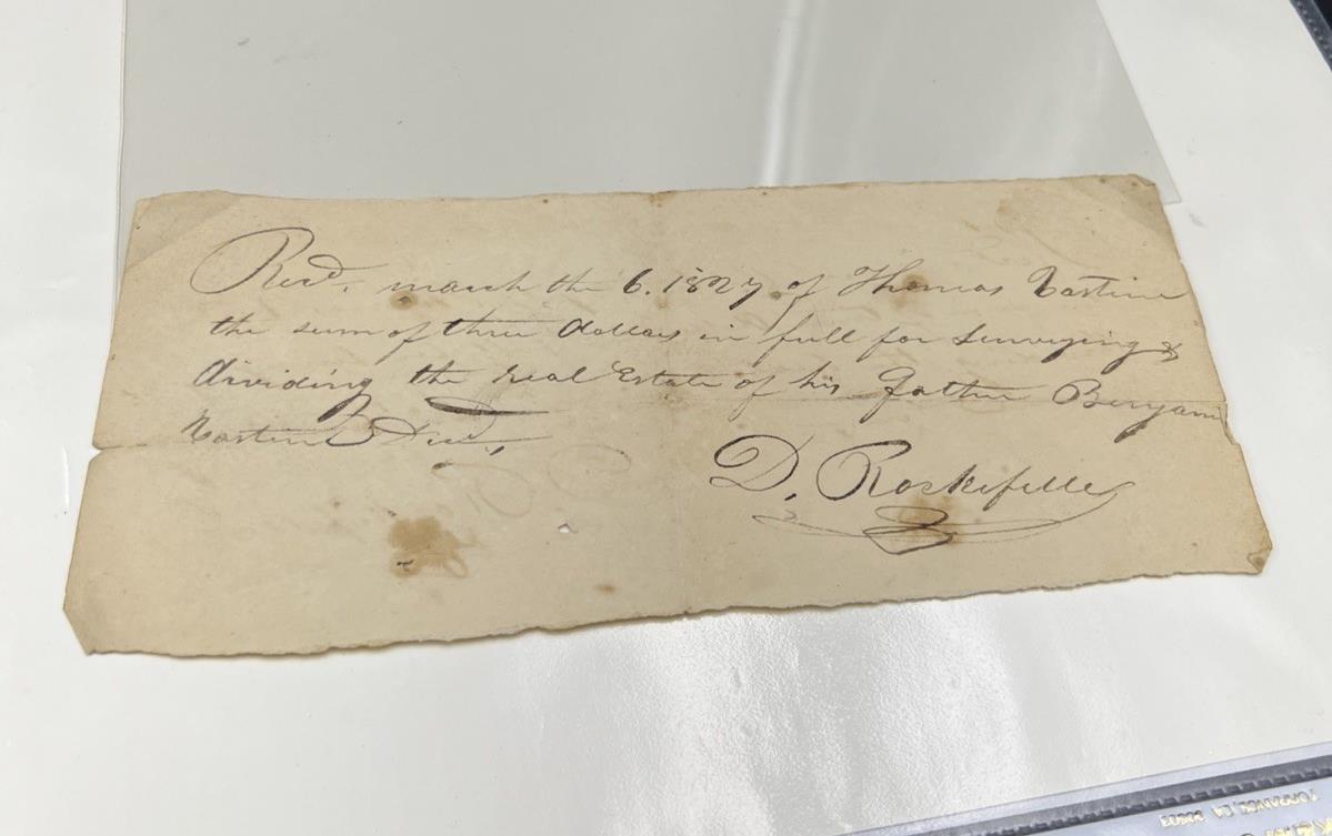 David Rockefeller antique autographed letter – Robinson's Coin Town