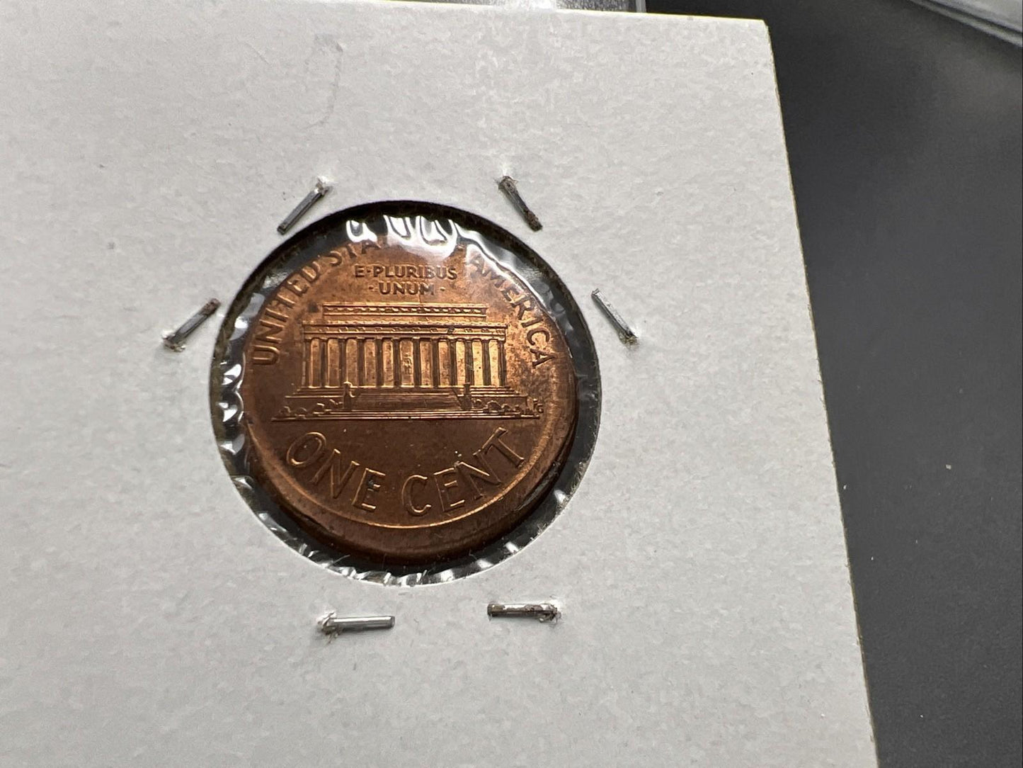 1995 1c Lincoln Memorial Cent Penny Broadstrike 5% Off Center BU UNC RB U#1