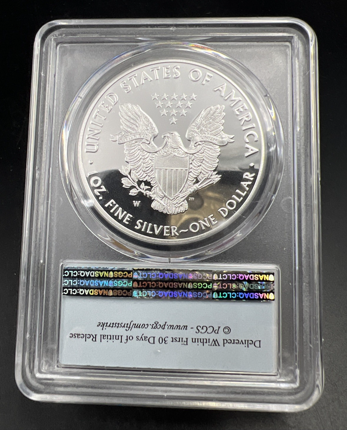 2017 W ASE 1 Oz American Proof Silver Eagle PCGS PR69 UCAM #70