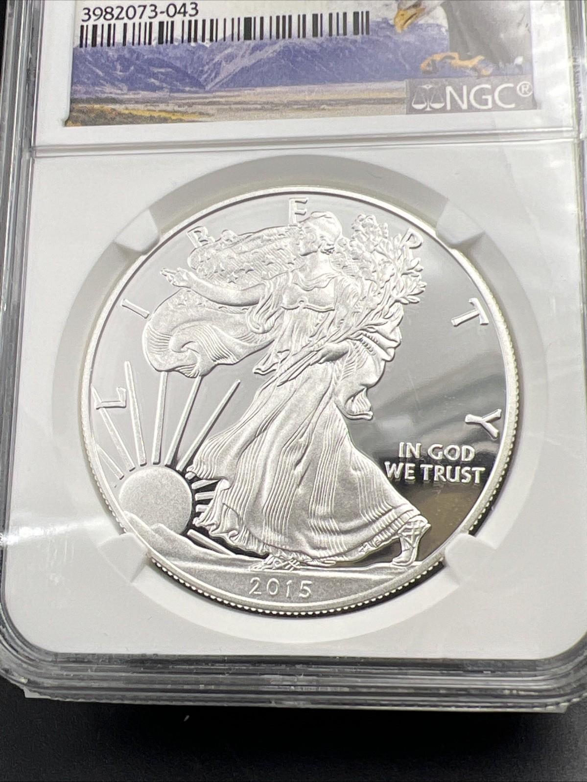 2015 W FUN Show First Day Release 1 Oz American Proof Silver Eagle NGC PF70 UCAM