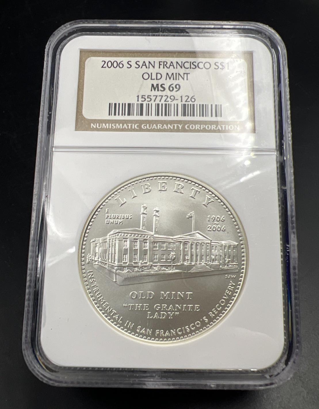 2006 S Old San Francisco Mint Commemorative Silver Dollar NGC MS69 BU Business 6