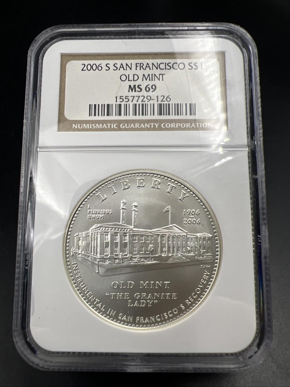 2006 S Old San Francisco Mint Commemorative Silver Dollar NGC MS69 BU Business 6