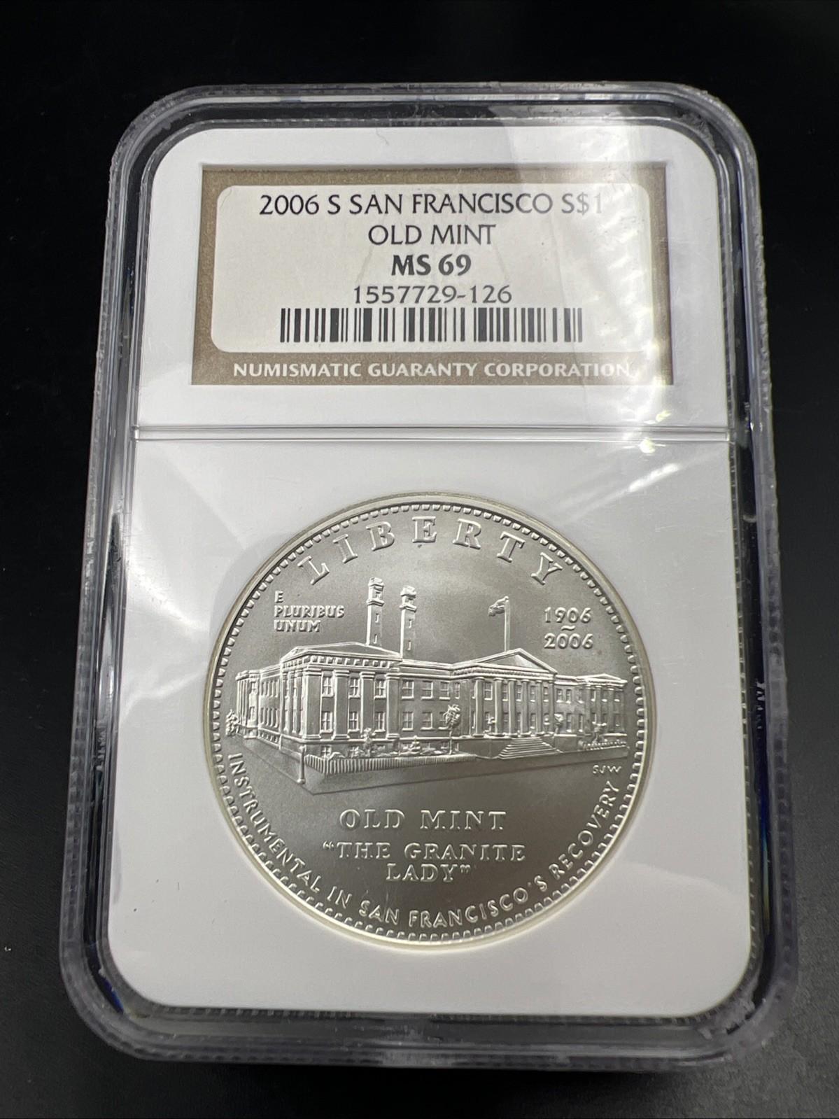 2006 S Old San Francisco Mint Commemorative Silver Dollar NGC MS69 BU Business 6