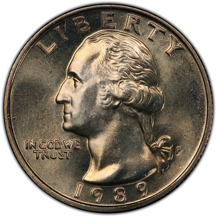1989 P 25C Washington Quarter BU UNC Single Coin