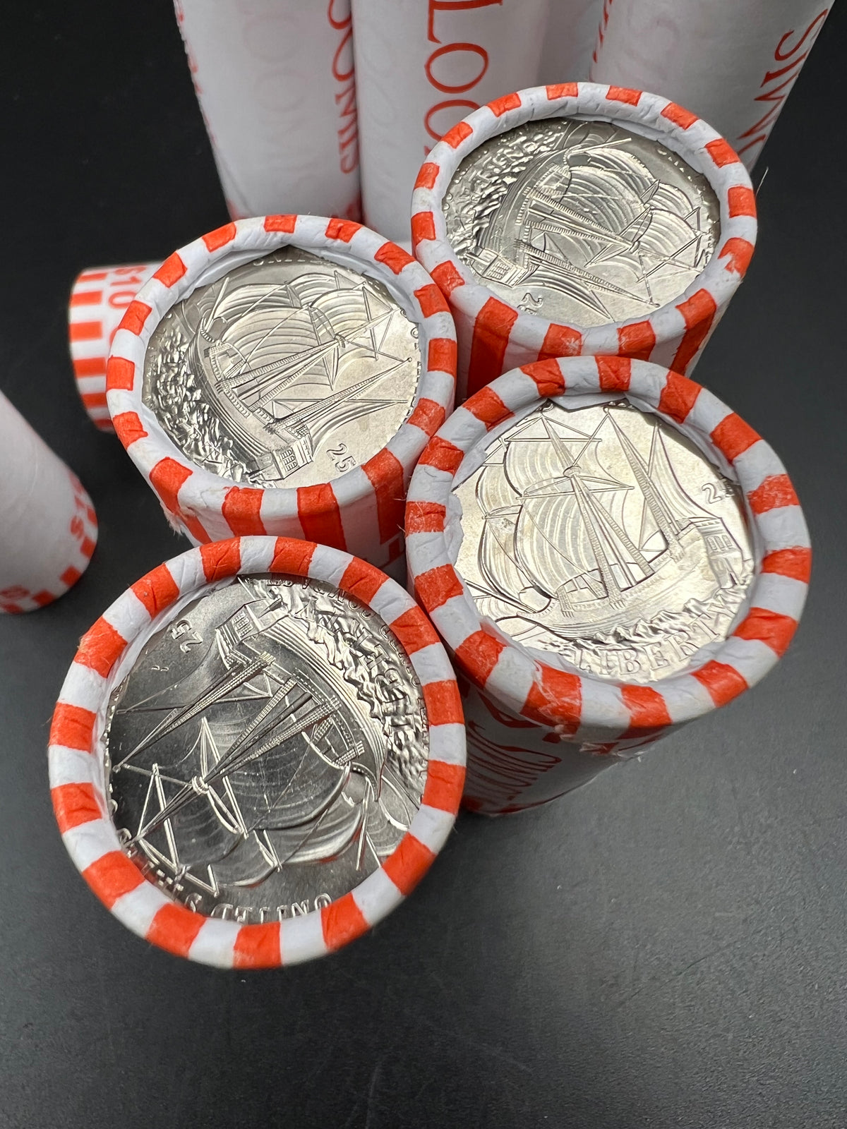 2026 D Mayflower Quarter Roll Sesquicentennial Coins 40 Coin BU Roll