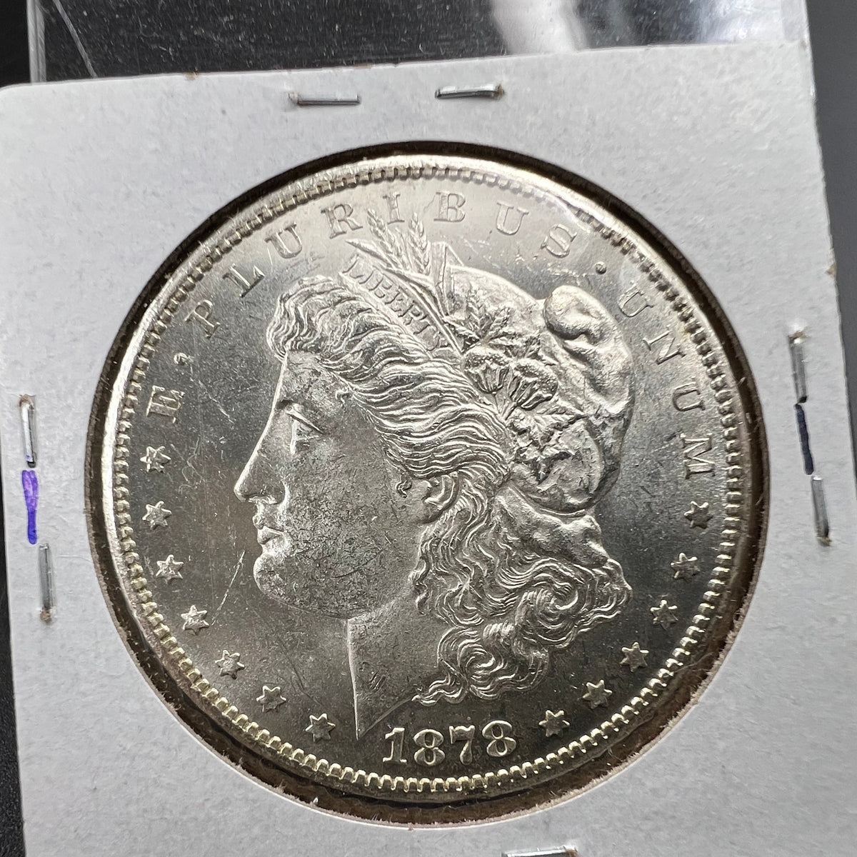 1878 CC Morgan VAM 11 BU Carson City Dollar Coin Lines in Wing Top 100 Vam Variety #A