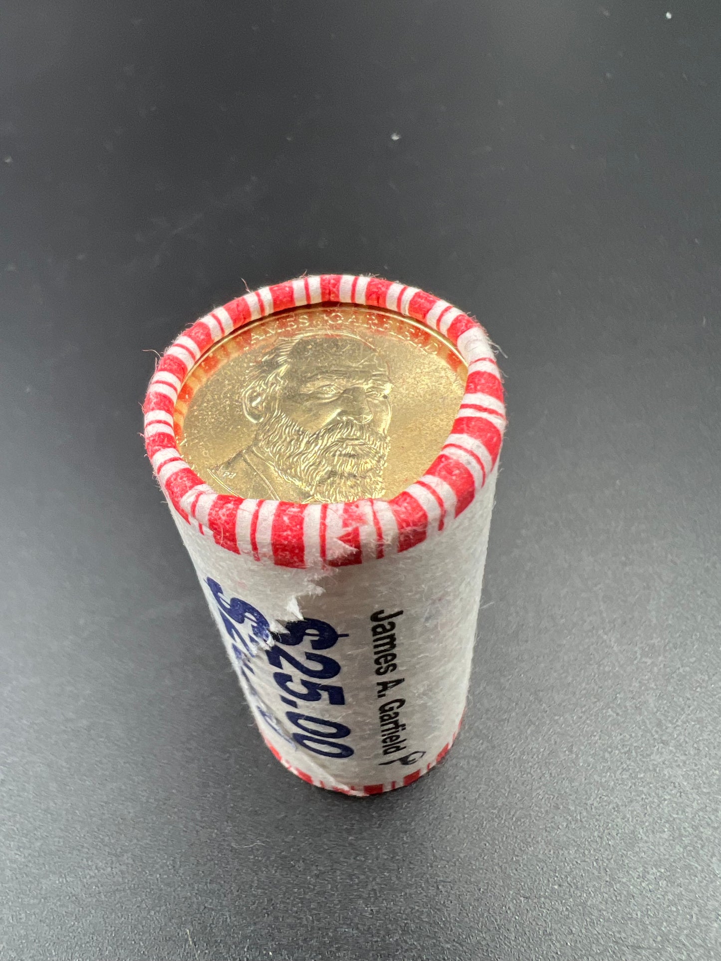 2011 P James Garfield 25 Coin BU Uncirculated Presidential Dollar Roll
