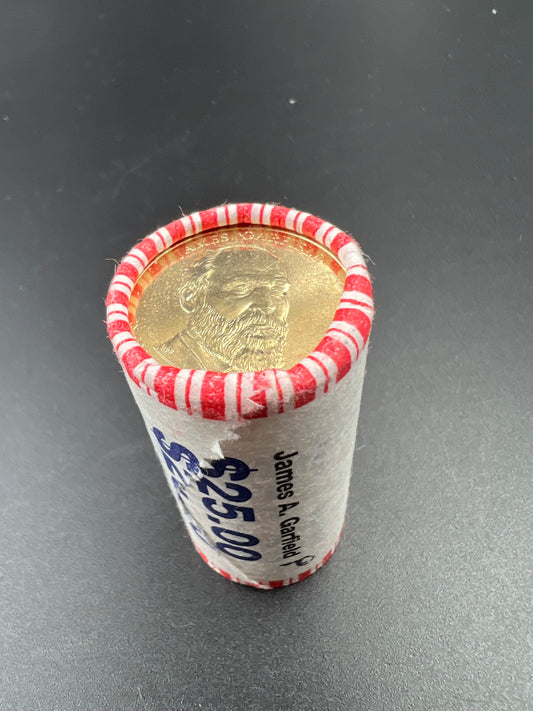2011 P James Garfield 25 Coin BU Uncirculated Presidential Dollar Roll