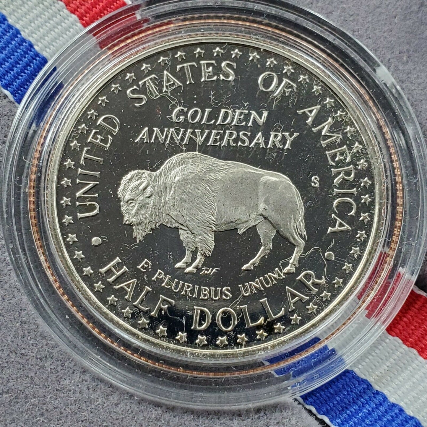1991 S MOUNT RUSHMORE Commemorative Proof Clad Half Dollar Coin OGP BOX COA DCAM