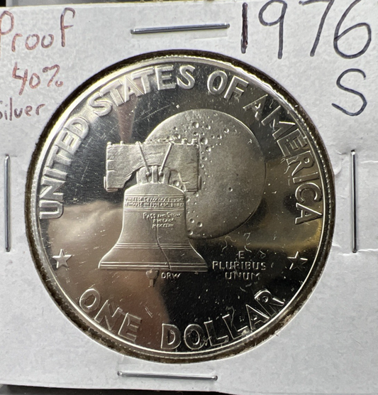1976 $1 Ike Eisenhower 40% silver Dollar Coin Gem Proof SK#a
