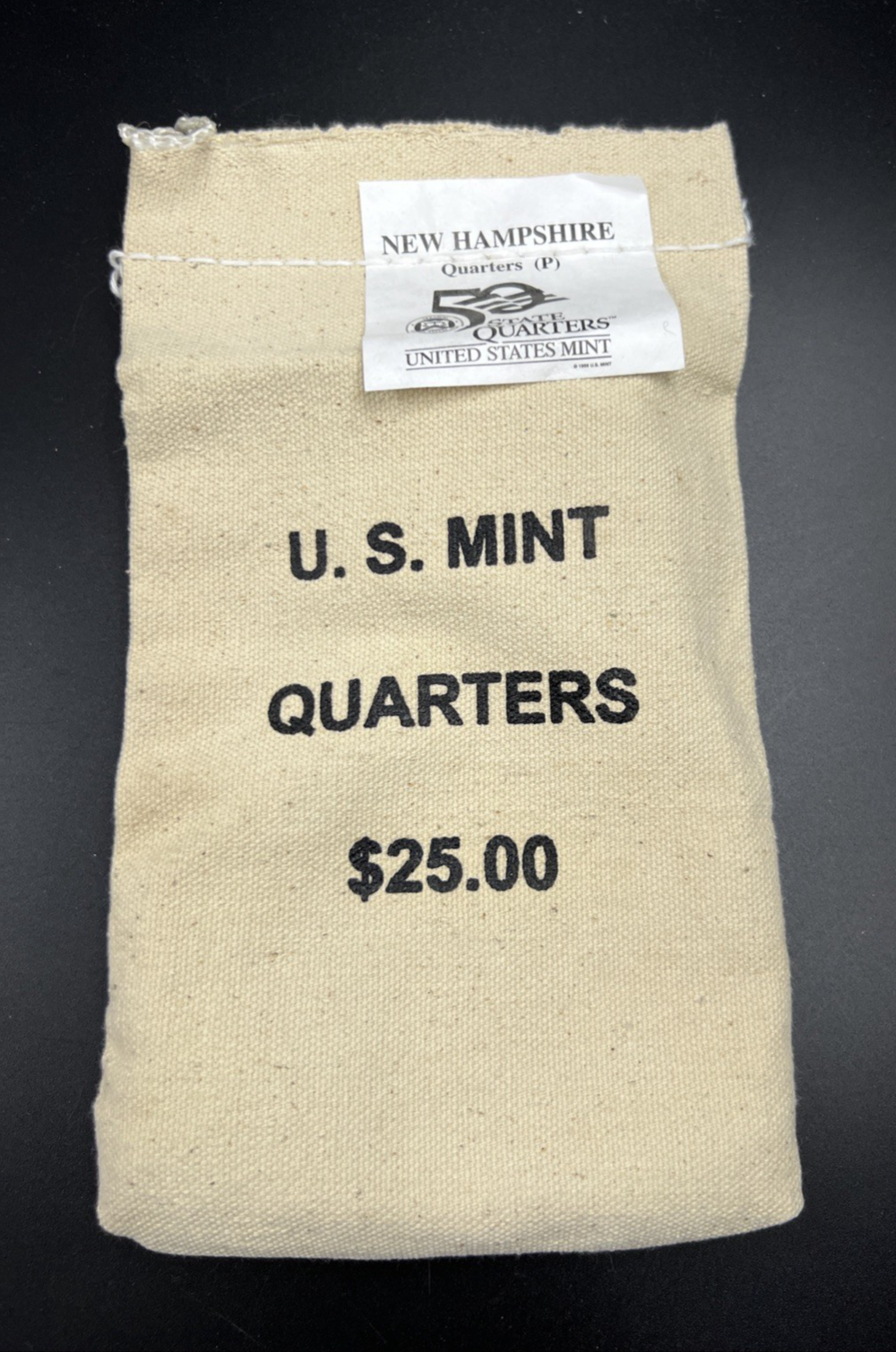U.S. Mint Bag of 100 2000 P 25c New Hampshire State Statehood Quarters BU UNC
