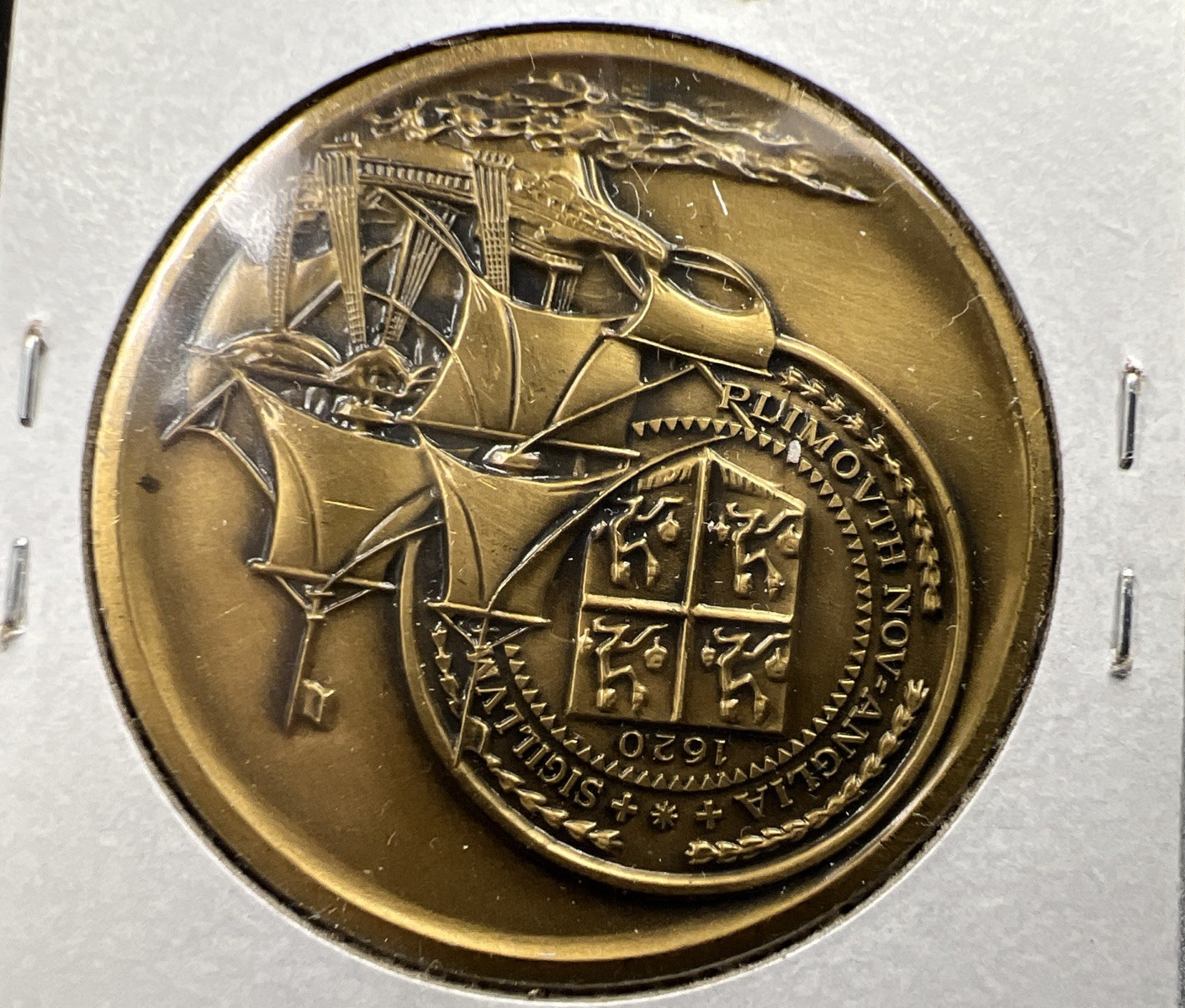 1620 - 1976  Plymouth Massachusetts United States of America Medal Coin