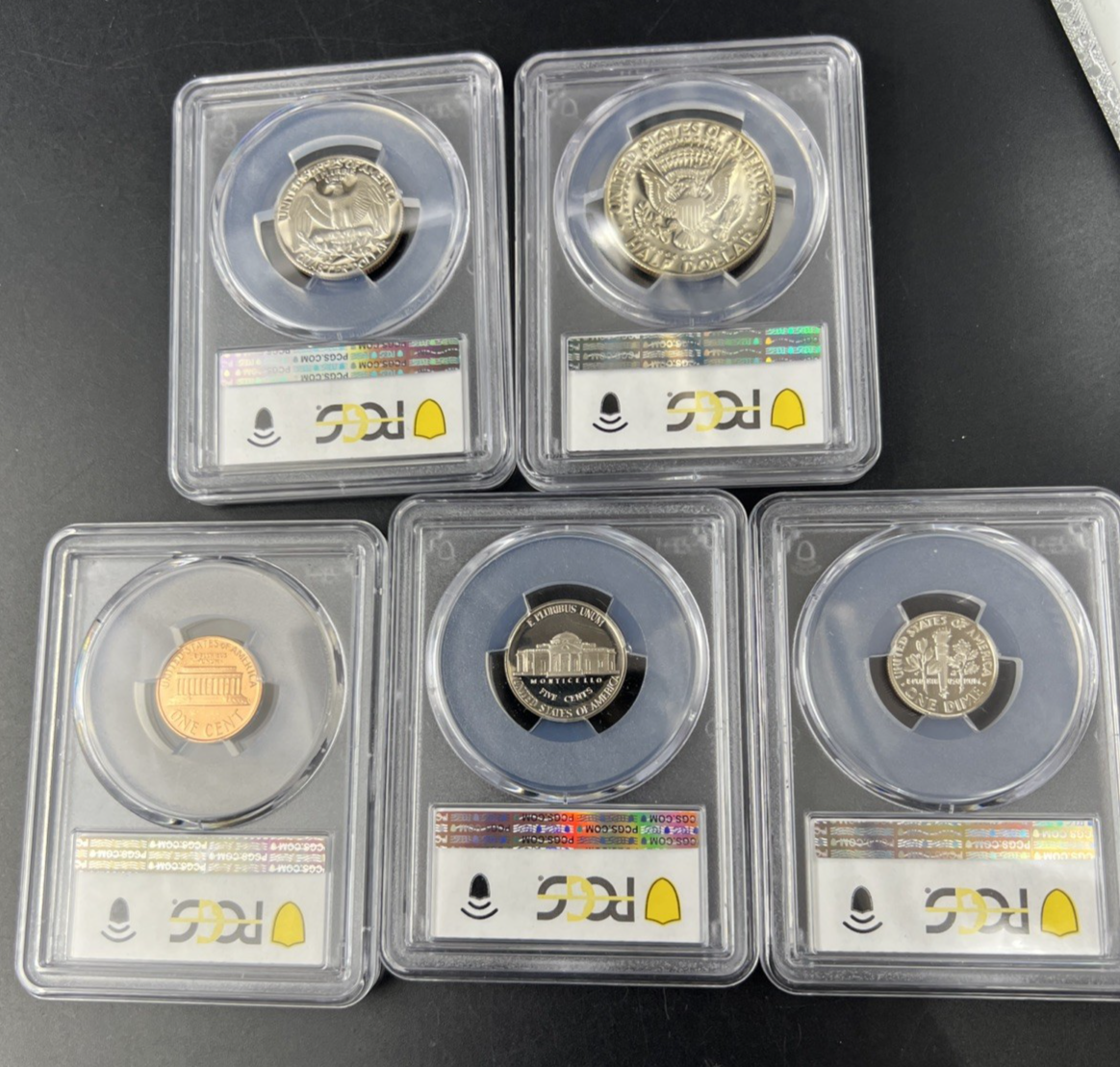 1987 S Complete 5 Coin Clad Proof Set PCGS Graded PF69 UCAM