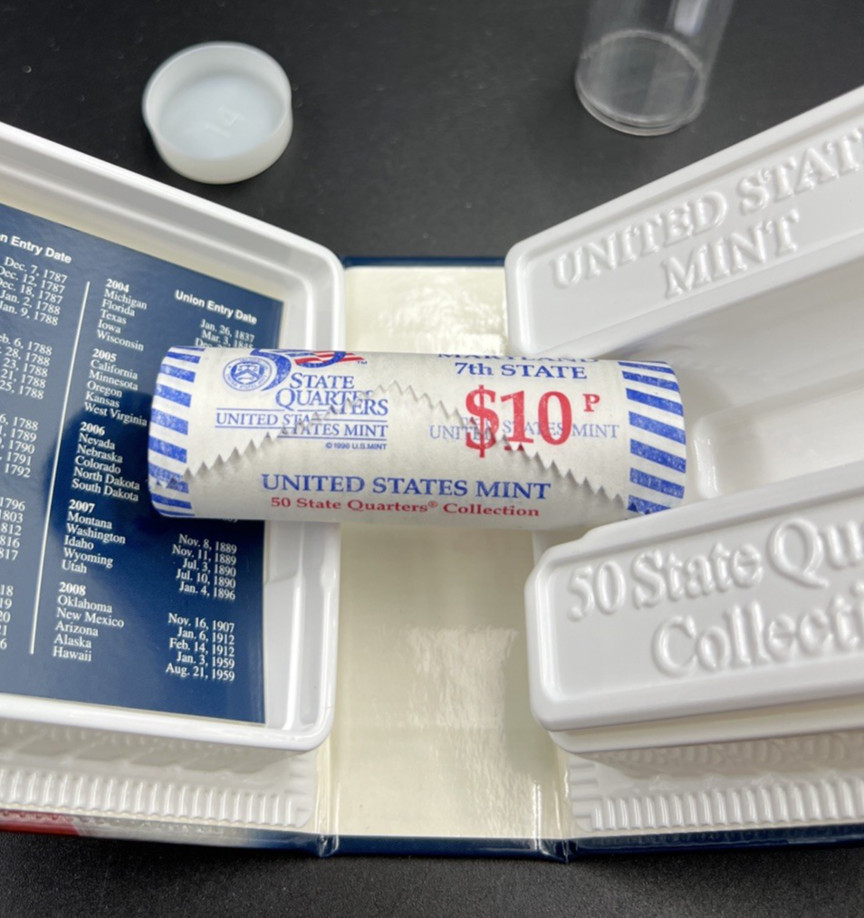 US Mint Certified 2000 P Maryland State Statehood Quarter Roll BU UNC