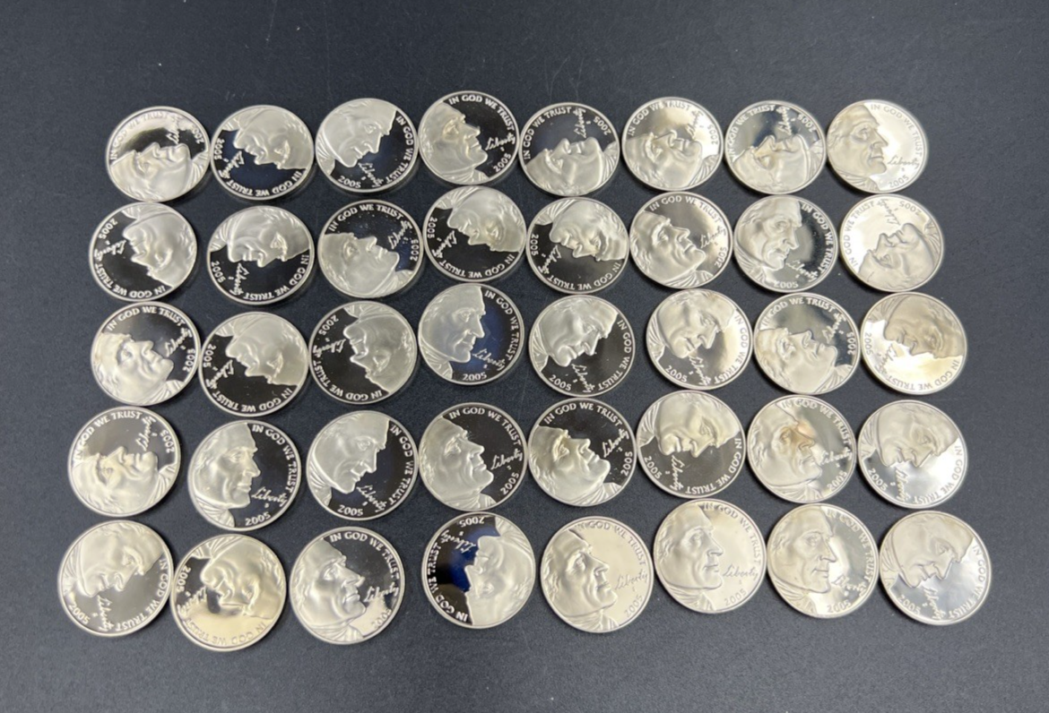 2005 S 5c Bison Jefferson Nickel 40 Coin Roll Choice Proof