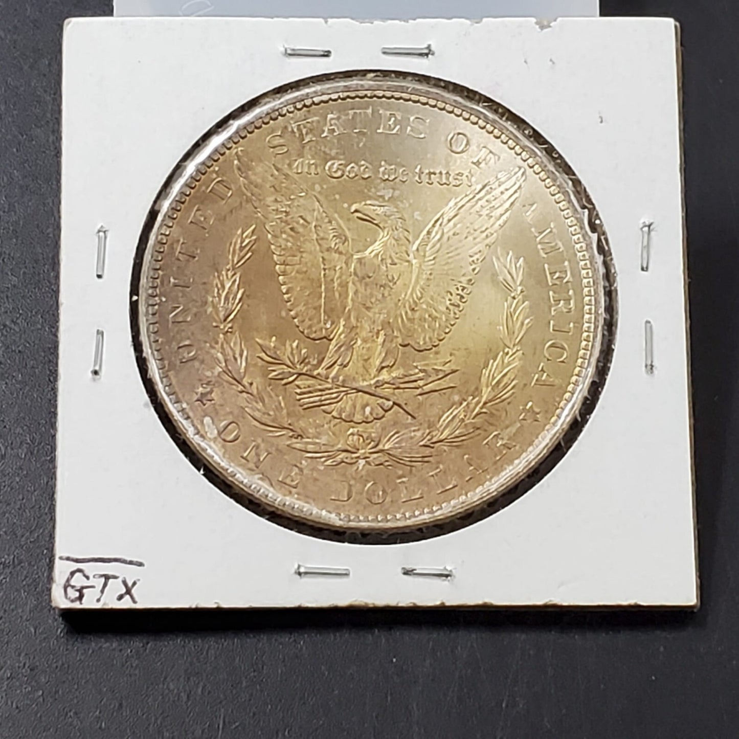 1882 CC Morgan Eagle Silver Dollar Coin BU UNC Nice Amber Toning Toner Luster ++